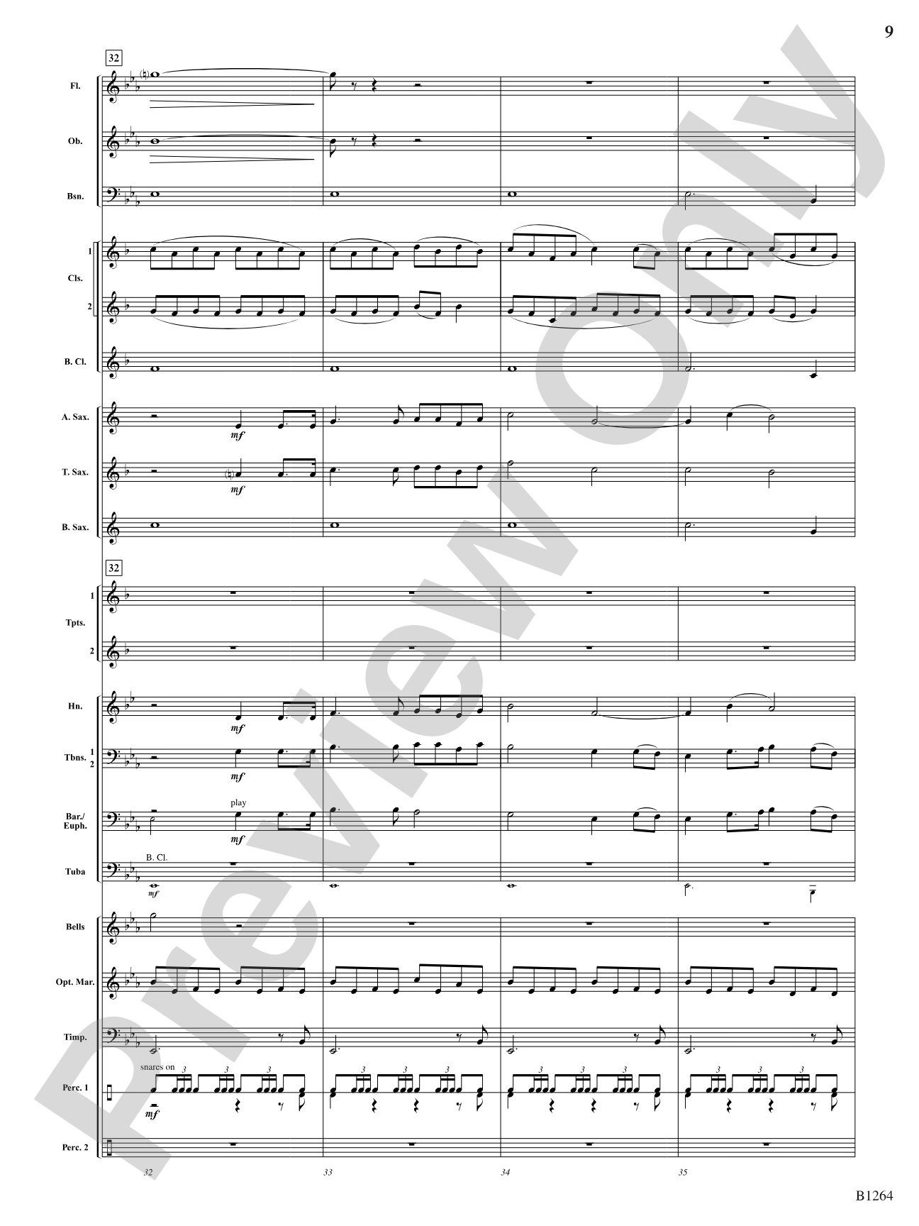 O Holy Night: Concert Band Conductor Score & Parts
