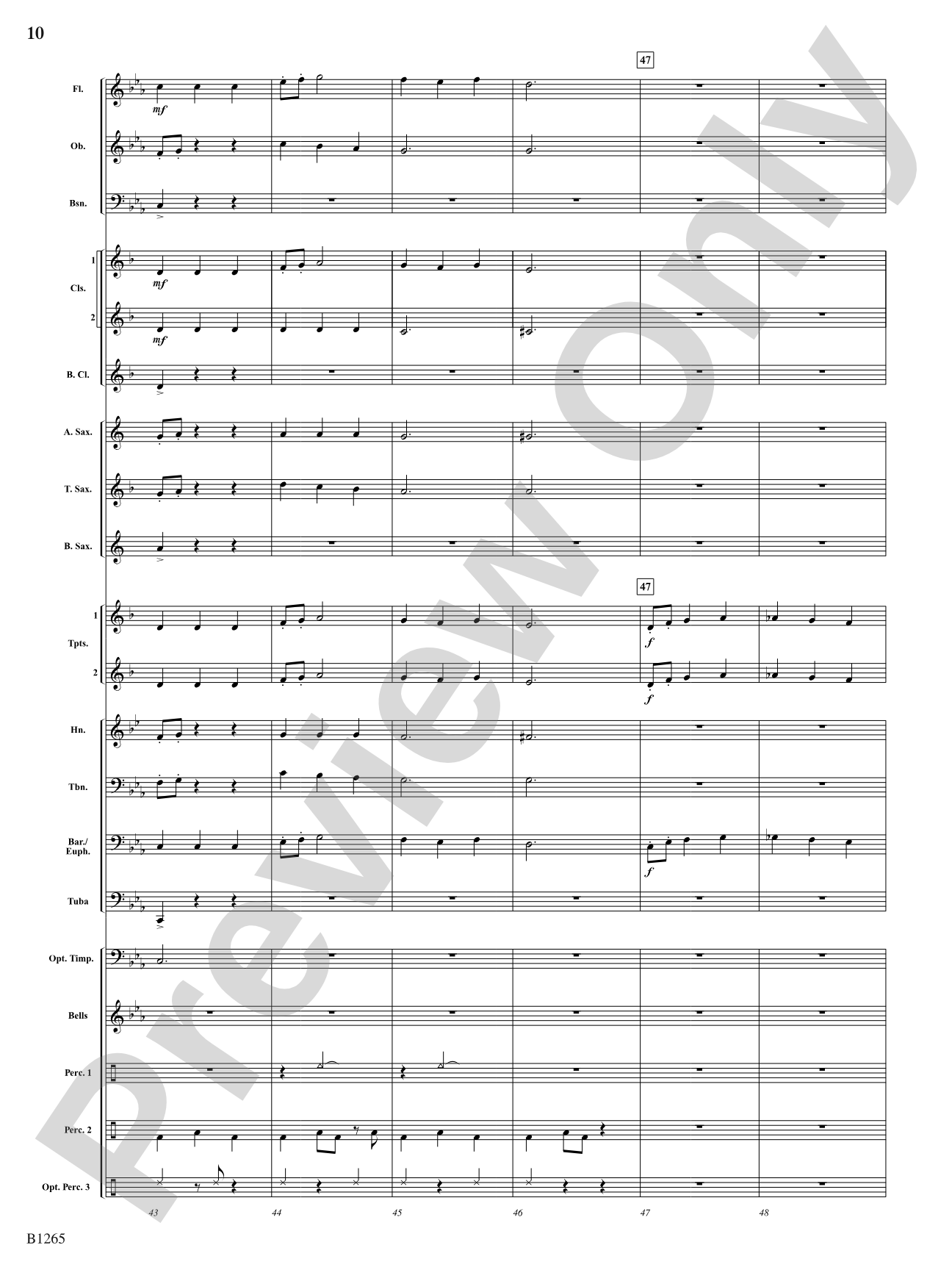 Aztec: Concert Band Conductor Score & Parts