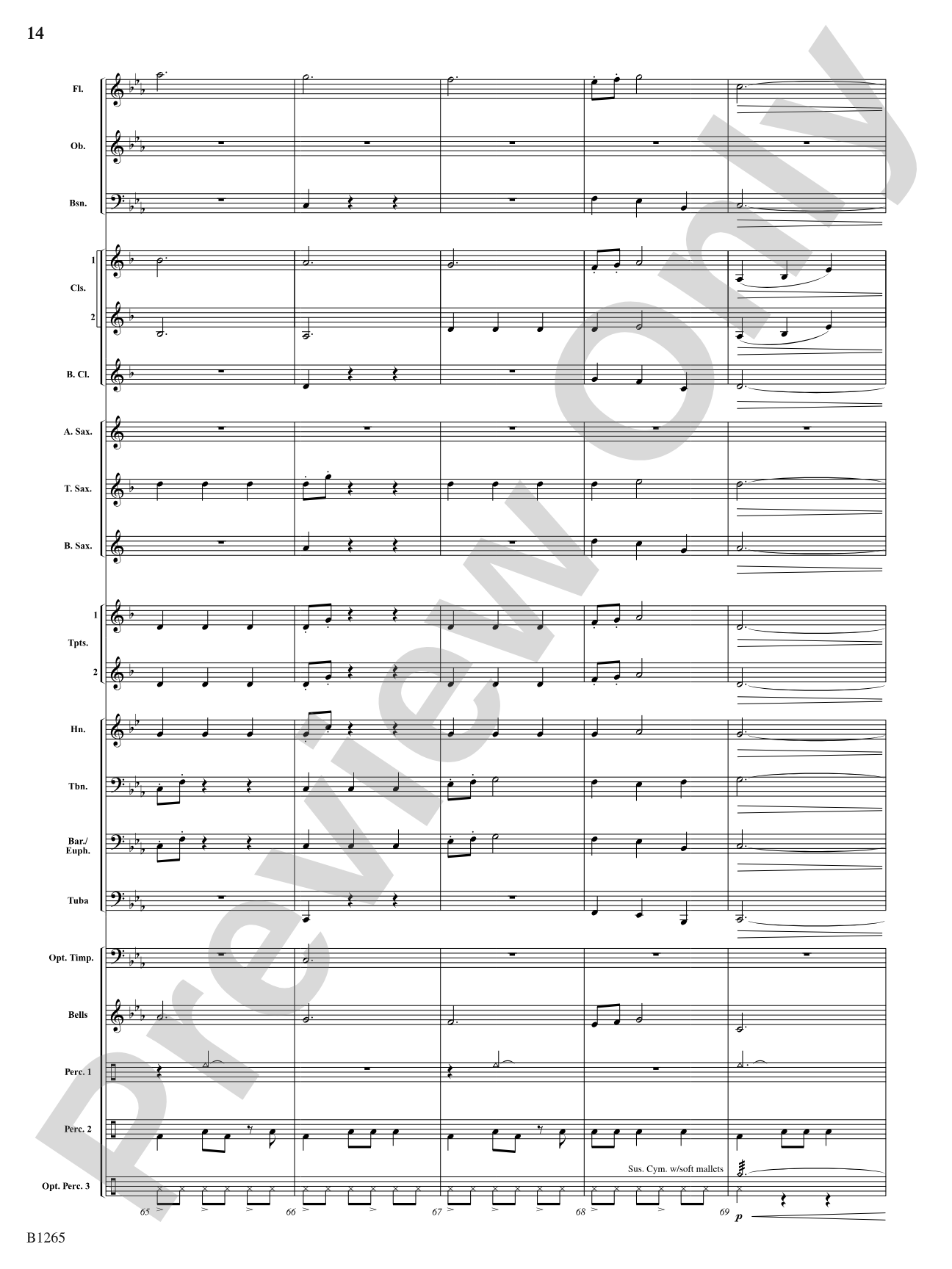 Aztec: Concert Band Conductor Score & Parts