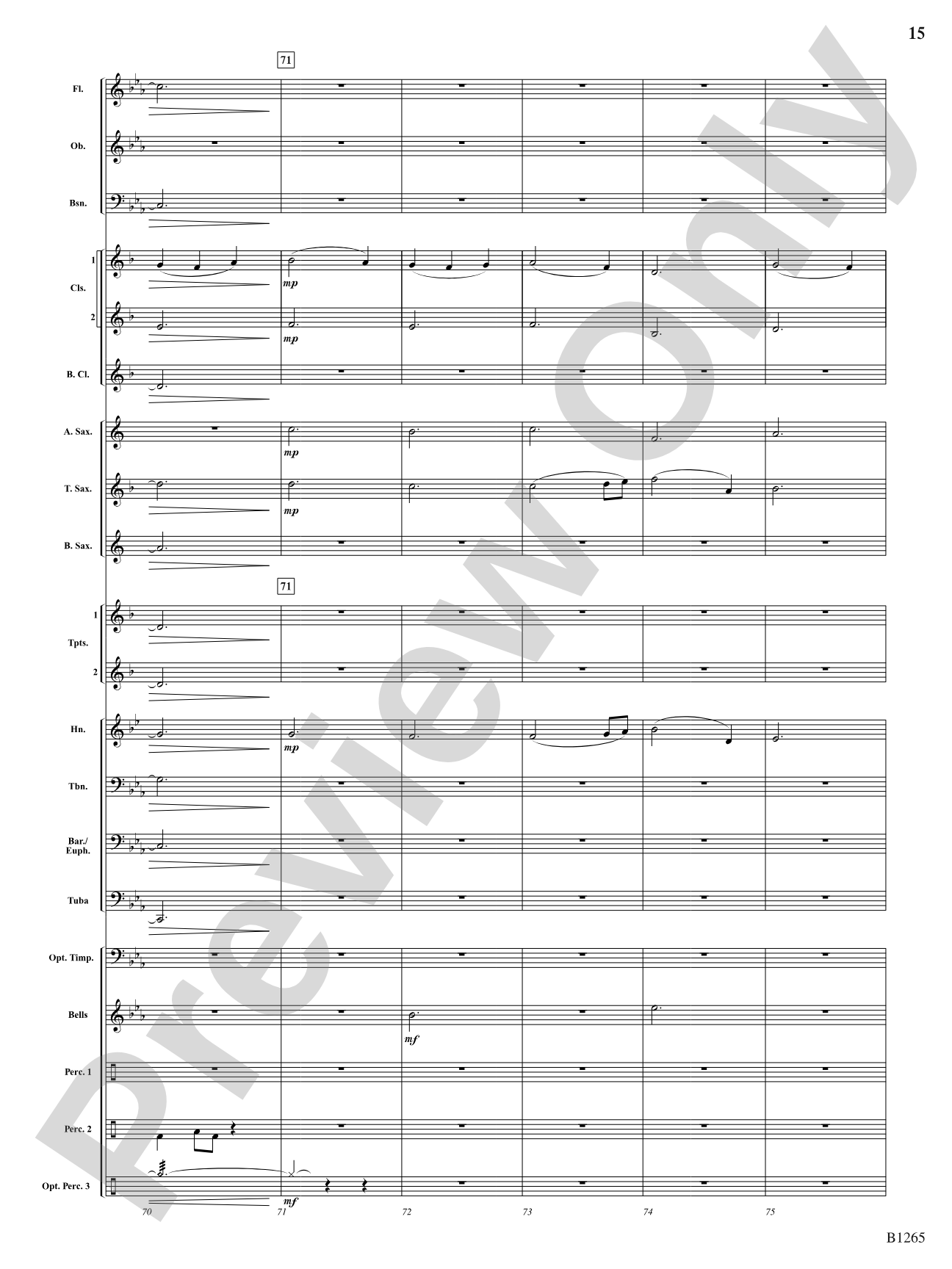 Aztec: Concert Band Conductor Score & Parts