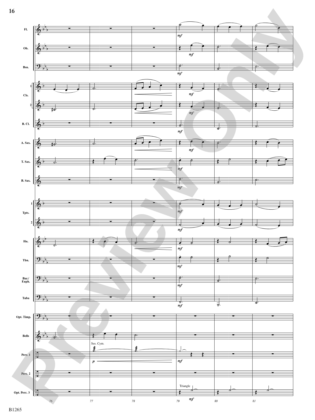 Aztec: Concert Band Conductor Score & Parts
