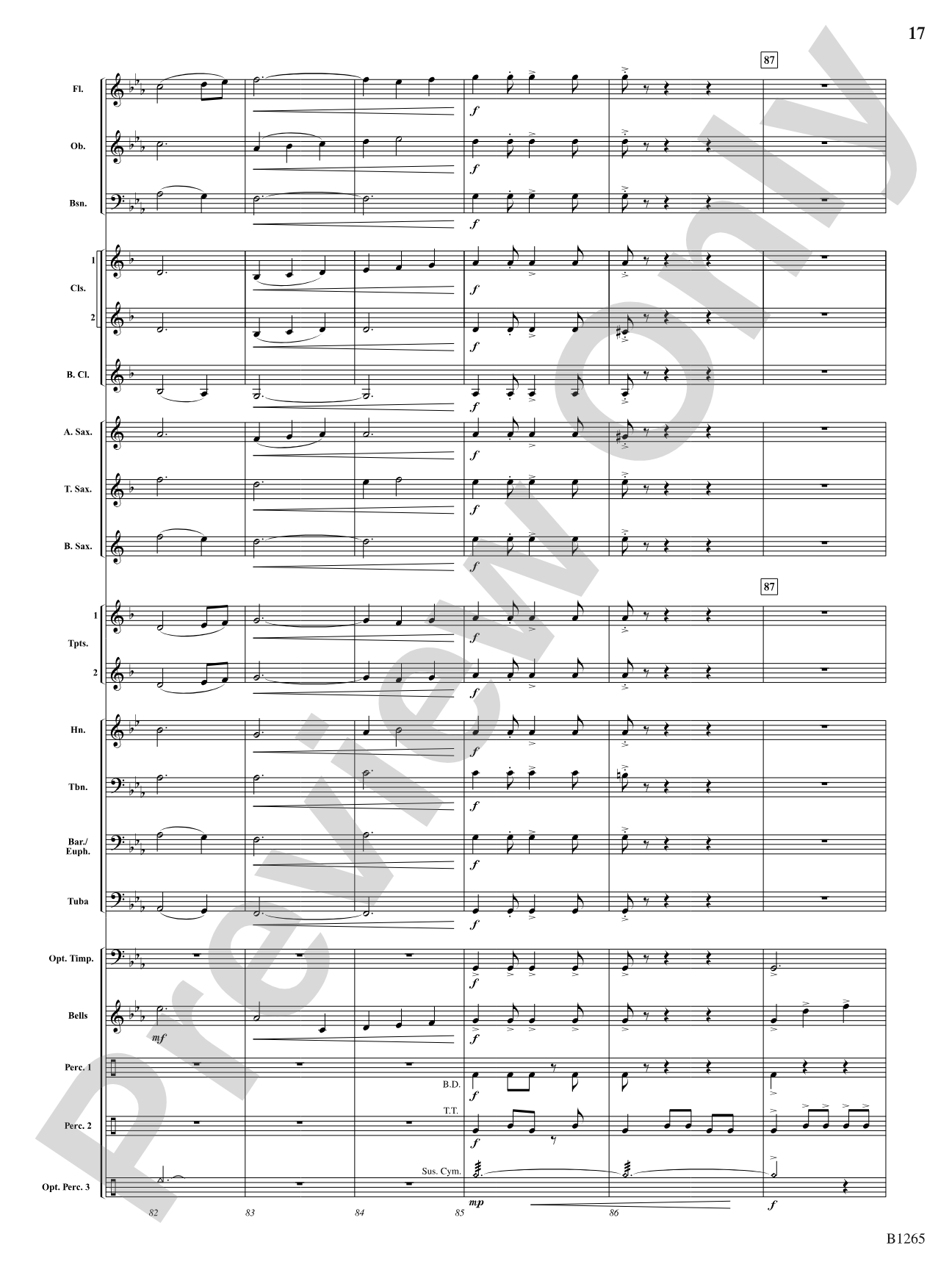 Aztec: Concert Band Conductor Score & Parts
