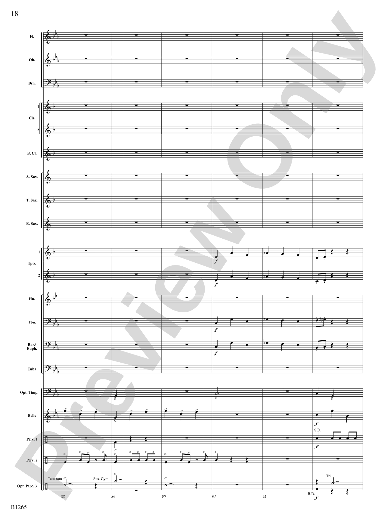 Aztec: Concert Band Conductor Score & Parts