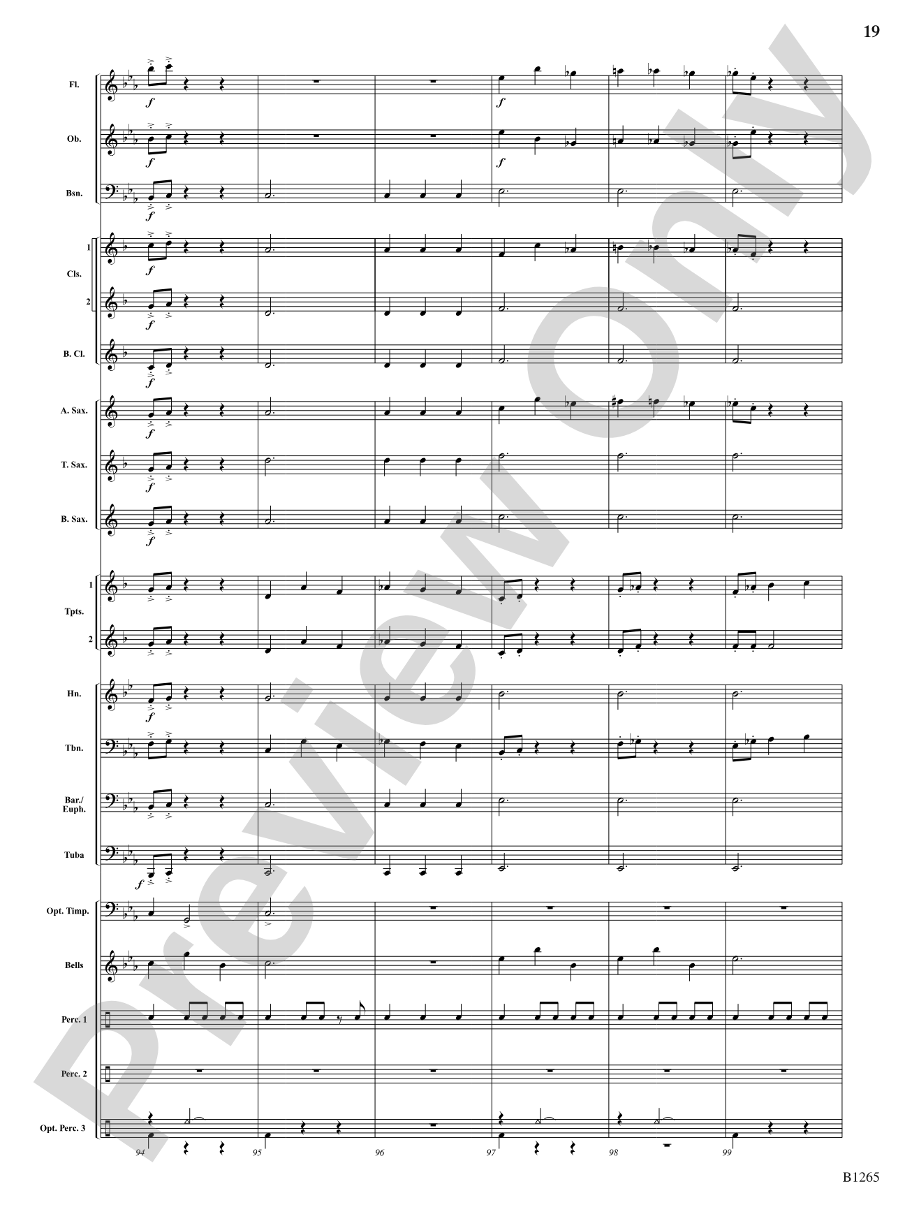 Aztec: Concert Band Conductor Score & Parts