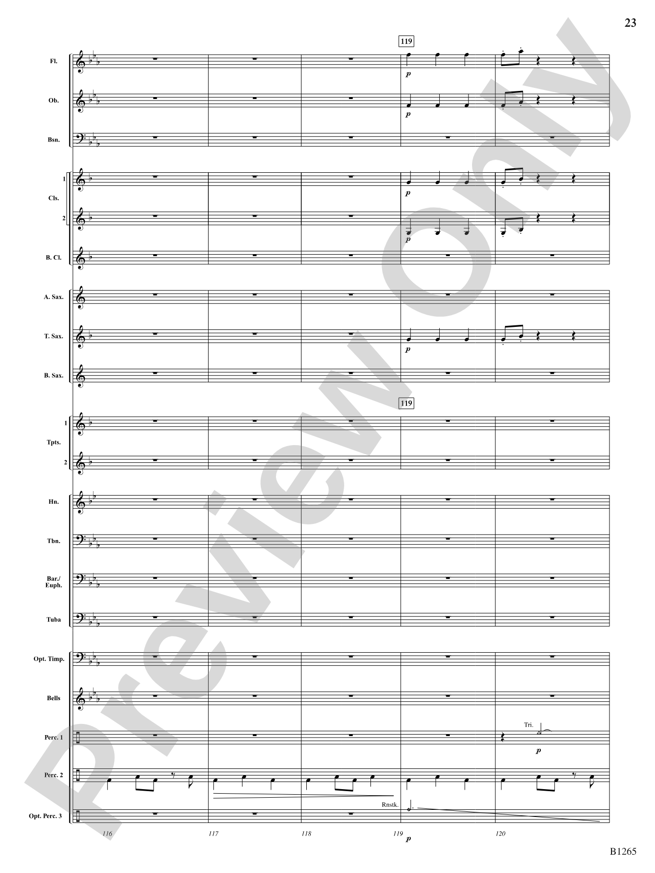 Aztec: Concert Band Conductor Score & Parts