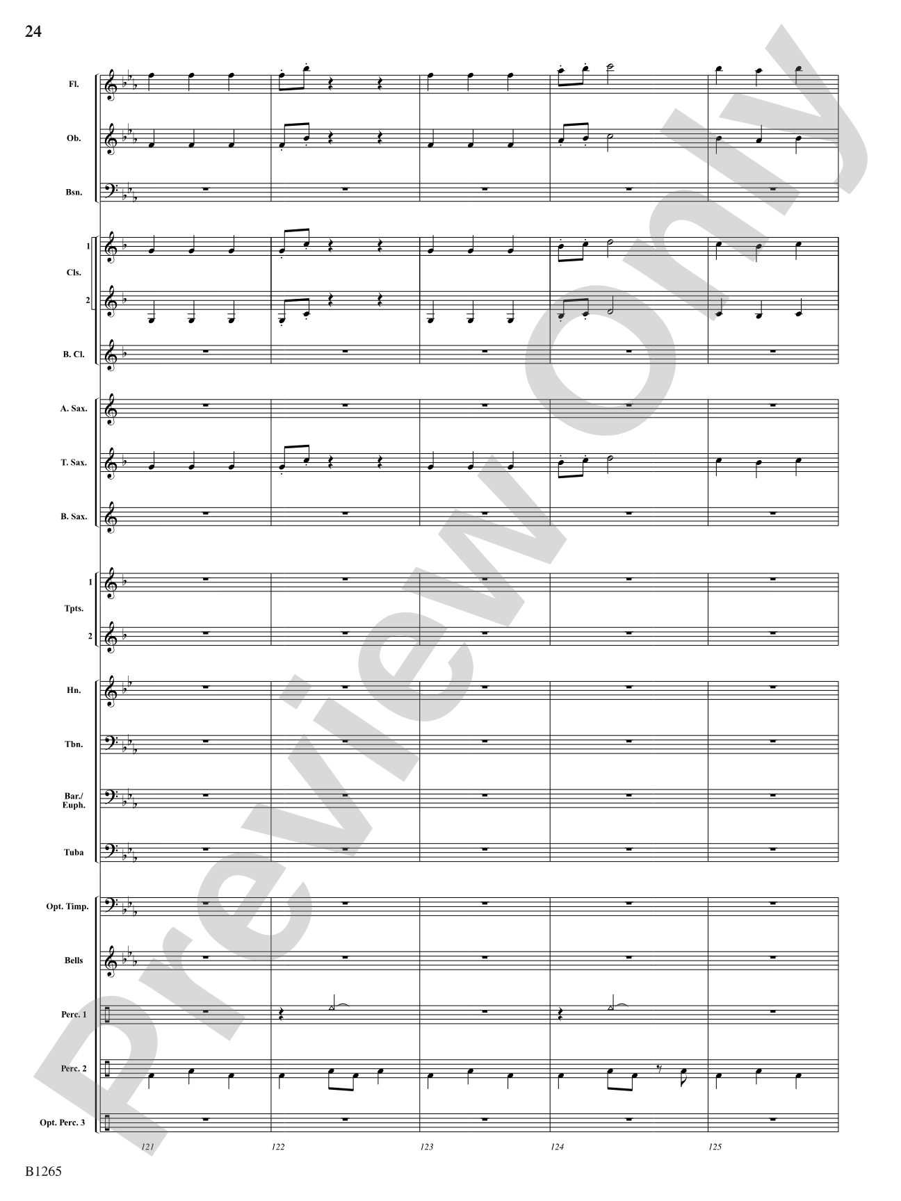 Aztec: Concert Band Conductor Score & Parts