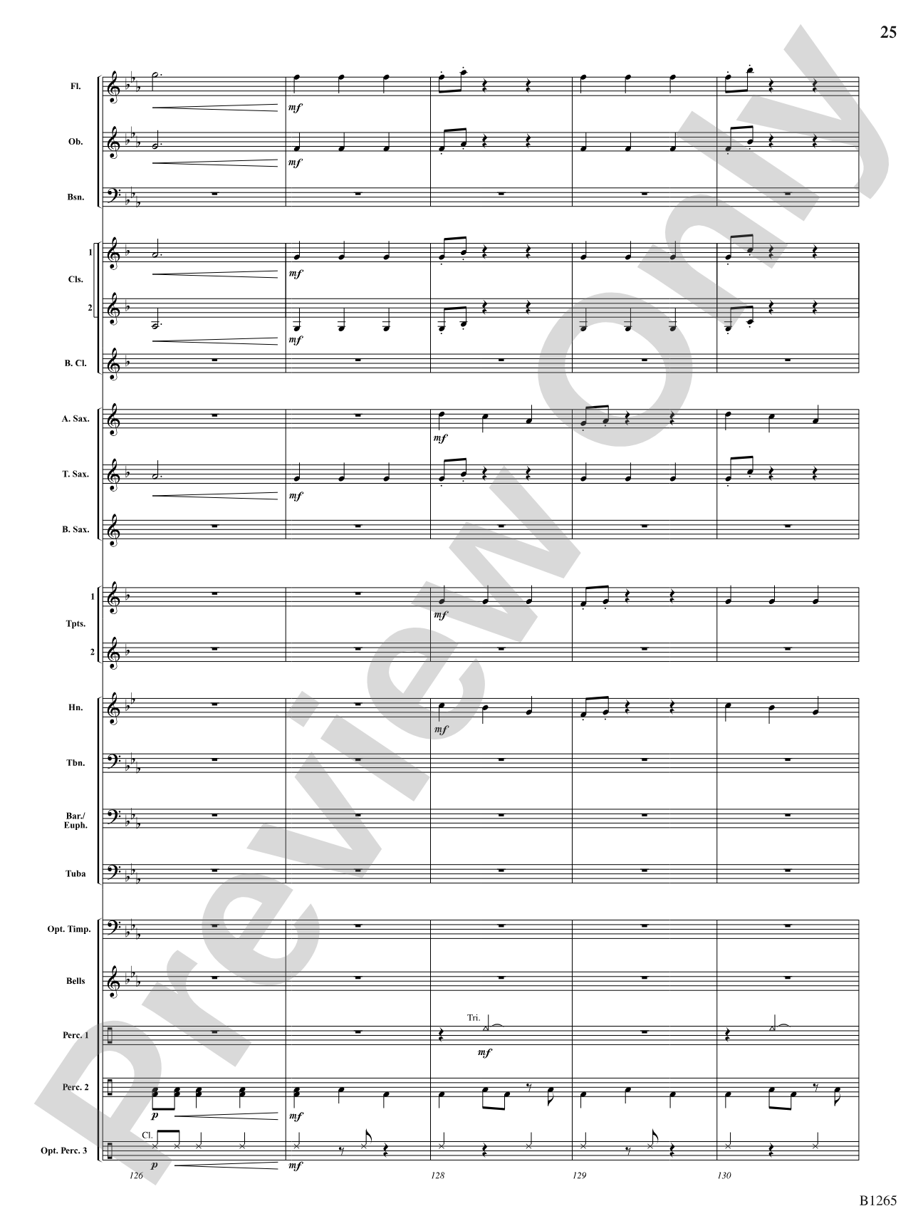 Aztec: Concert Band Conductor Score & Parts