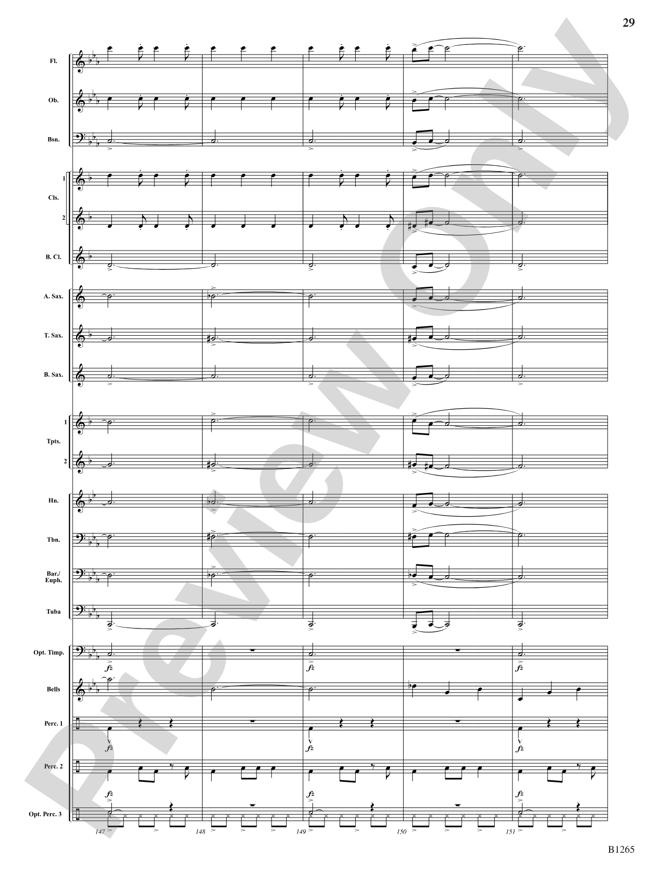 Aztec: Concert Band Conductor Score & Parts