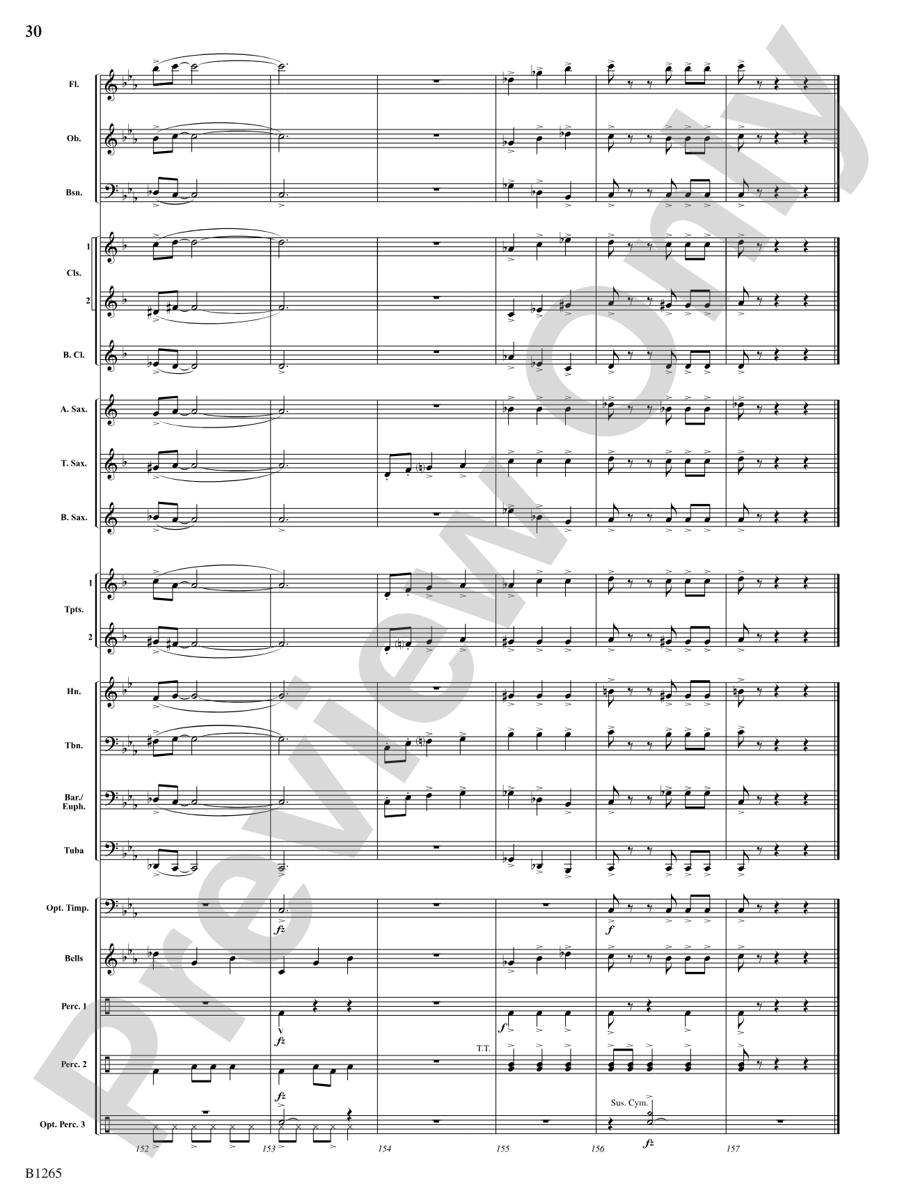 Aztec: Concert Band Conductor Score & Parts