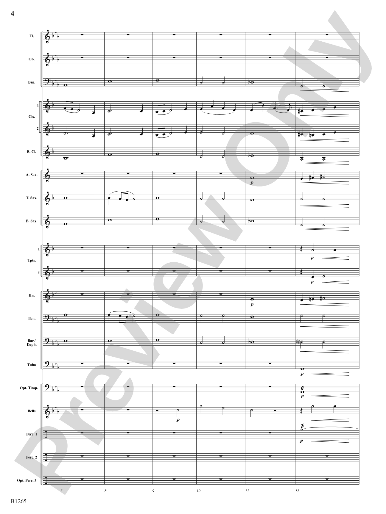 Aztec: Concert Band Conductor Score & Parts