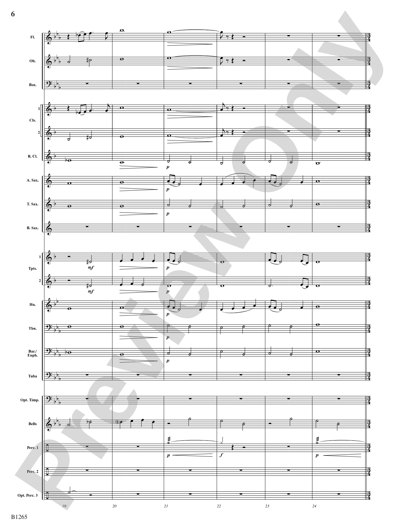Aztec: Concert Band Conductor Score & Parts