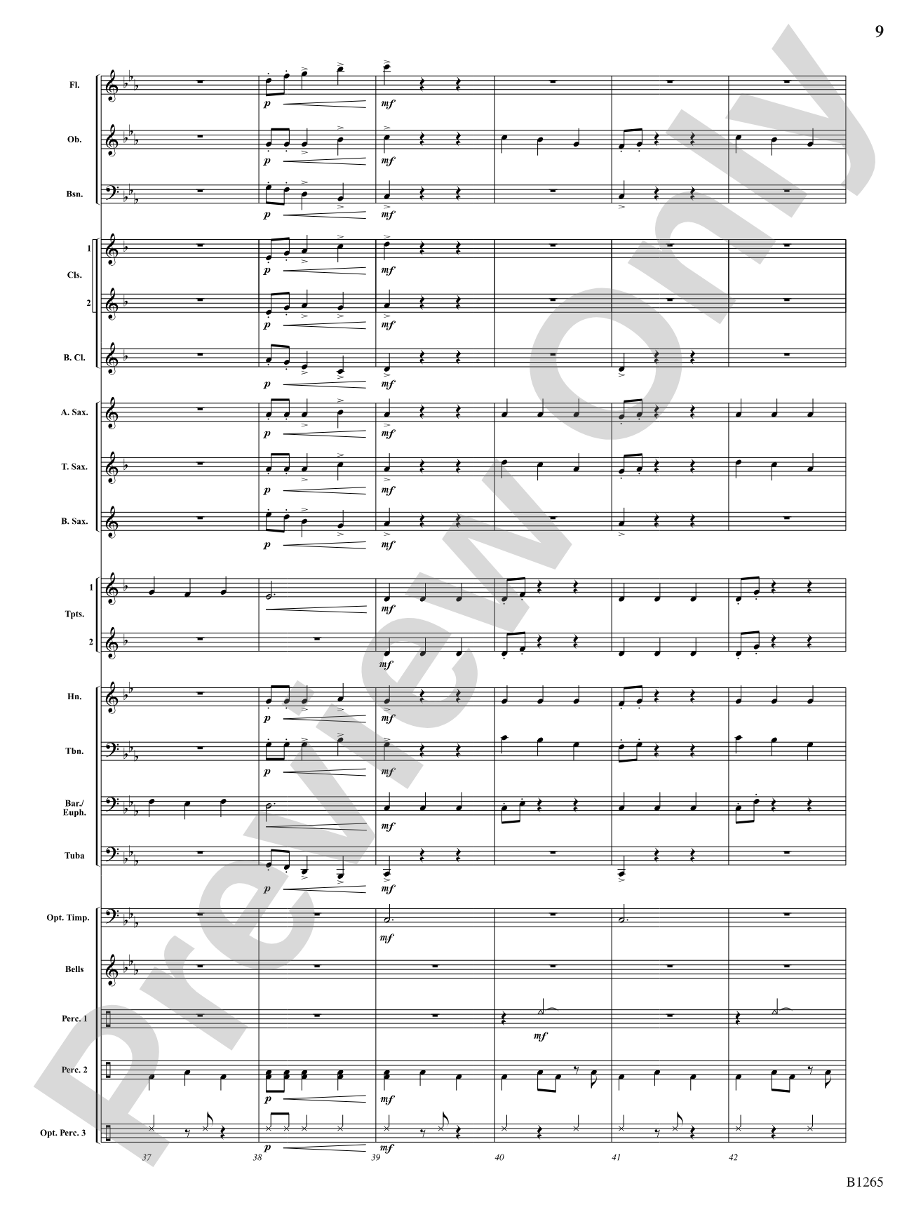 Aztec: Concert Band Conductor Score & Parts