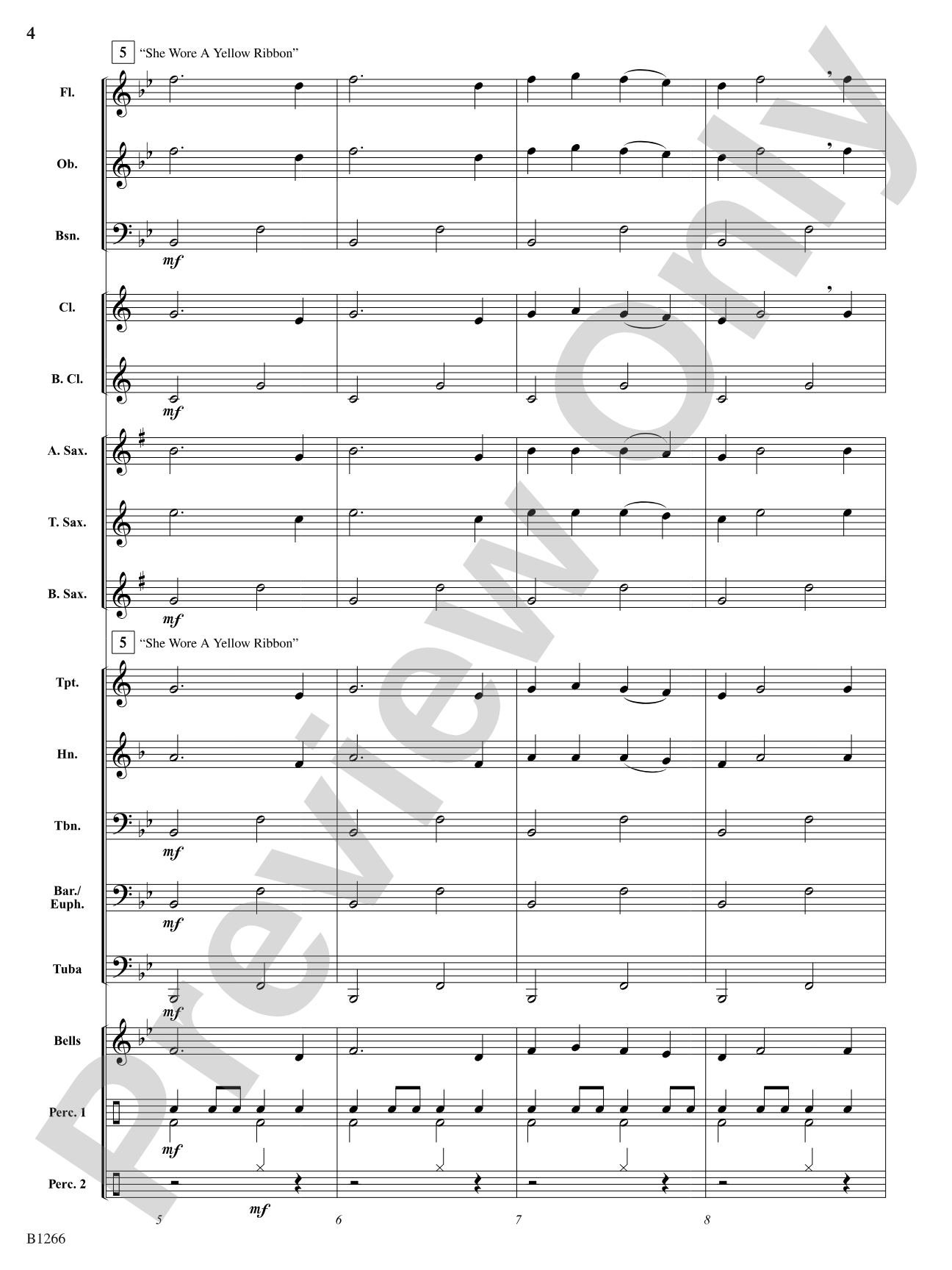 American Folk Song Portrait: Concert Band Conductor Score & Parts