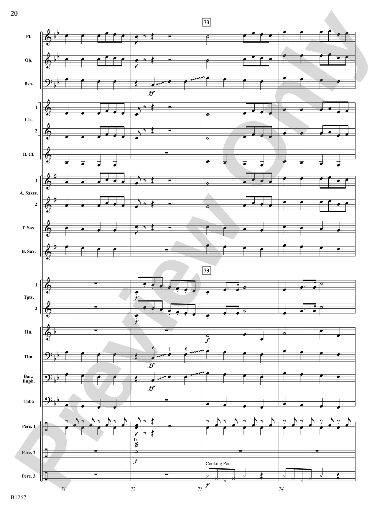 Kitchen Can Can (A Cooked-Up Concoction of Classics): Score