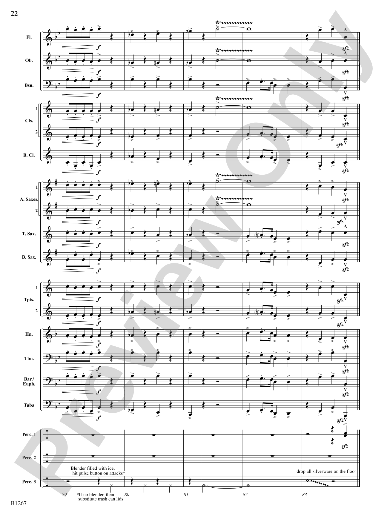 Kitchen Can Can (A Cooked-Up Concoction of Classics): Score