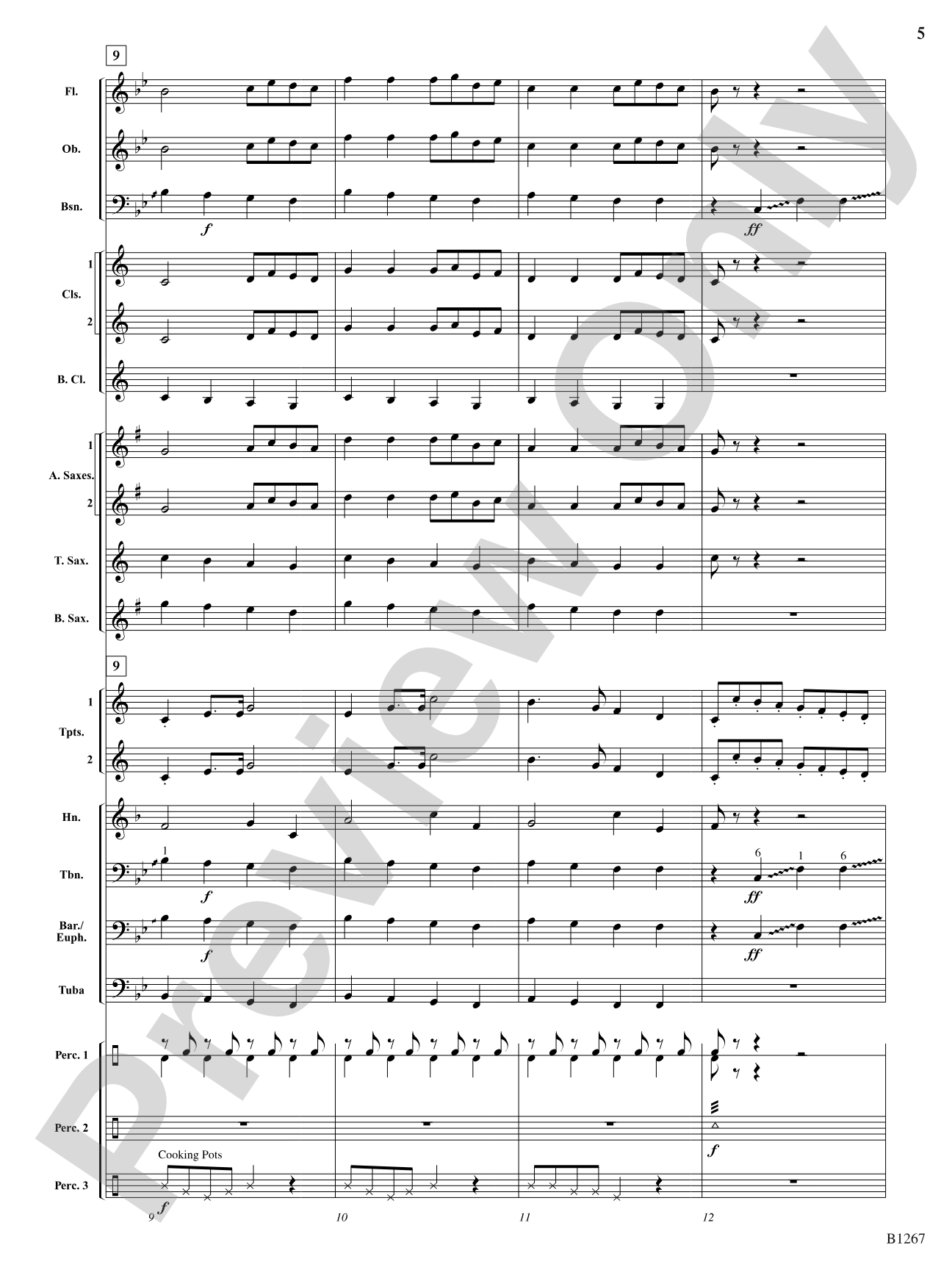 Kitchen Can Can (A Cooked-Up Concoction of Classics): Score