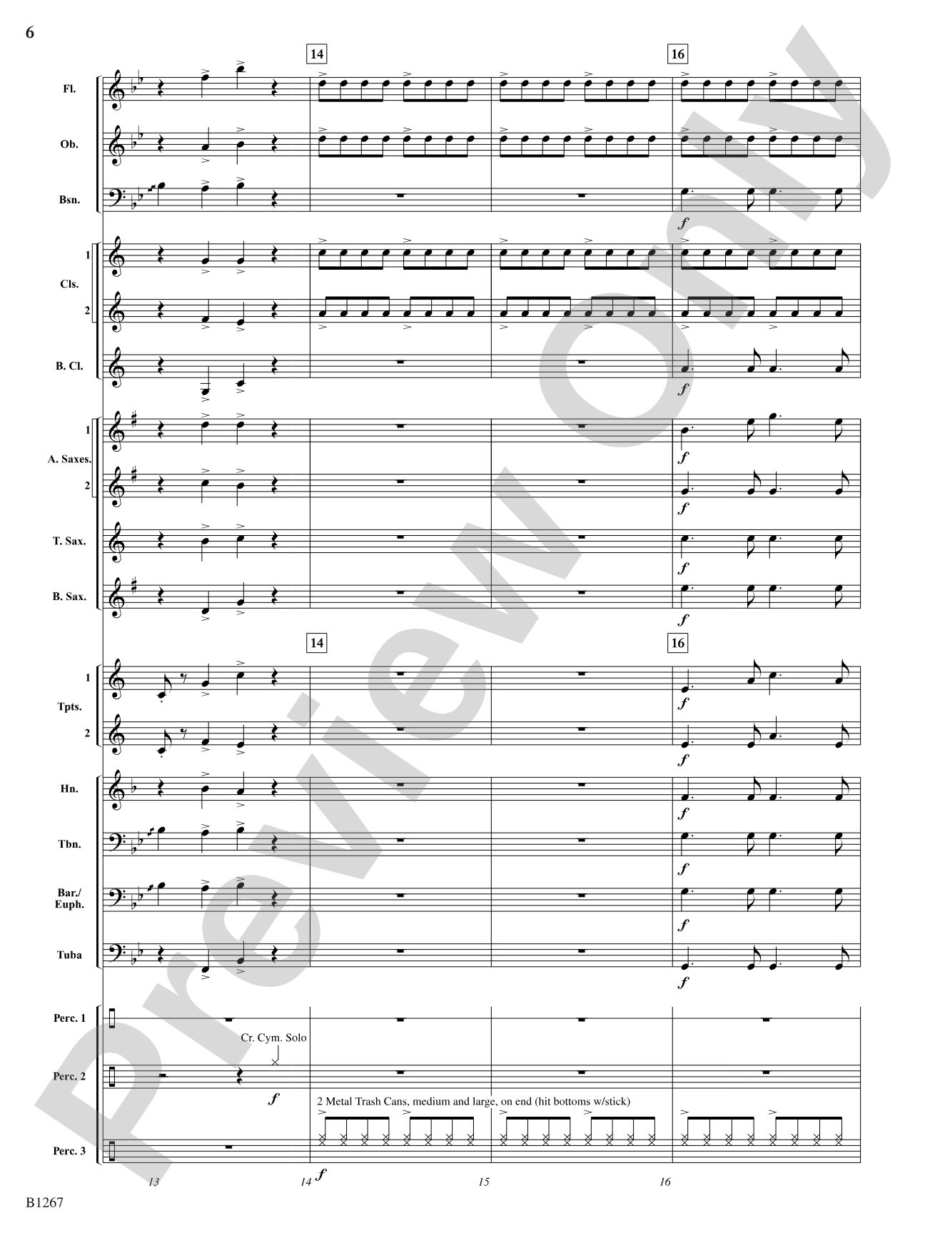 Kitchen Can Can (A Cooked-Up Concoction of Classics): Score