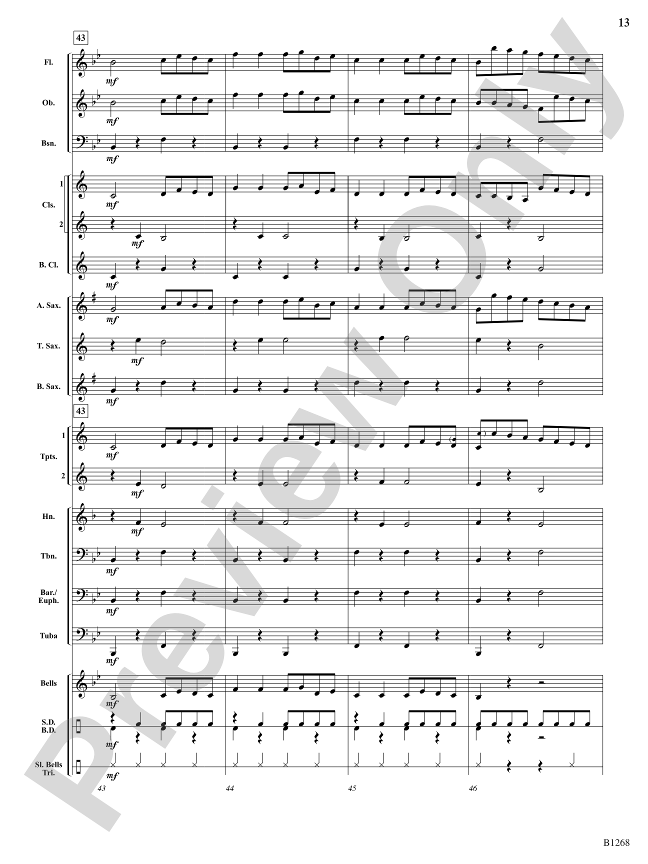 Can Santa Can Can?: Concert Band Conductor Score & Parts