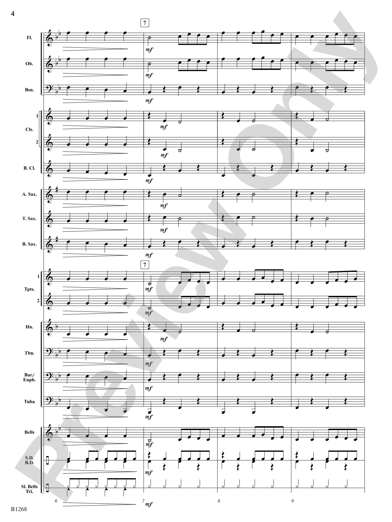 Can Santa Can Can?: Concert Band Conductor Score & Parts