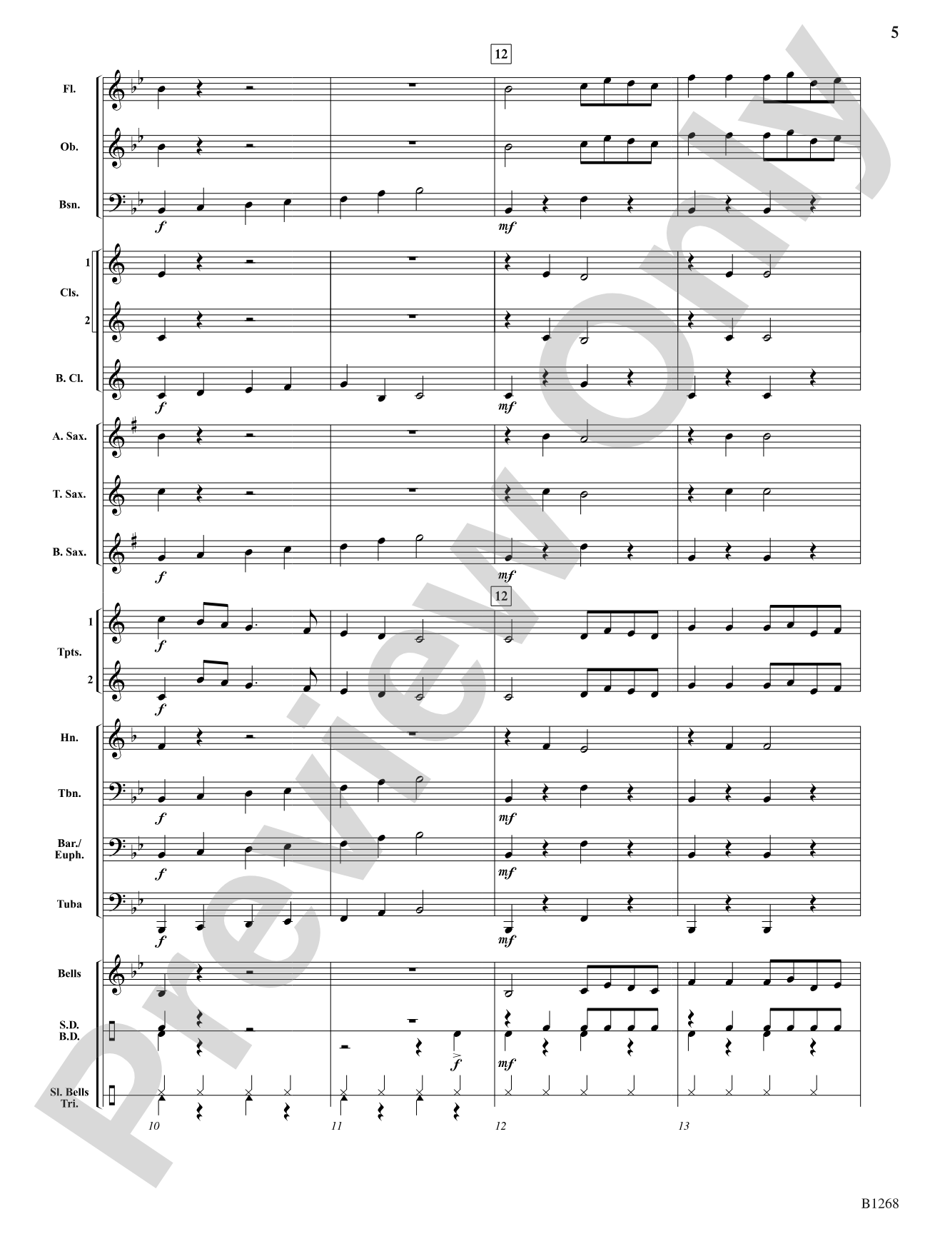 Can Santa Can Can?: Concert Band Conductor Score & Parts
