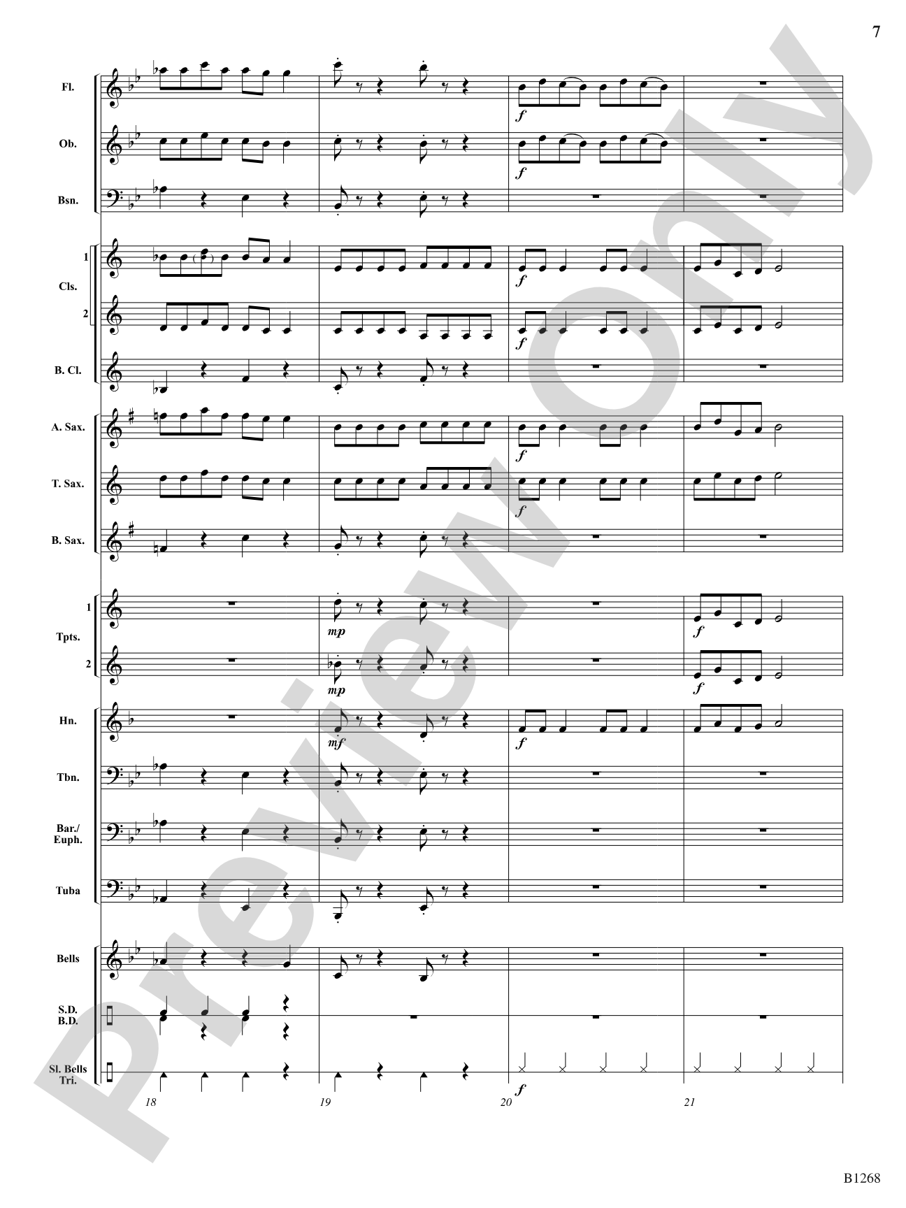 Can Santa Can Can?: Concert Band Conductor Score & Parts