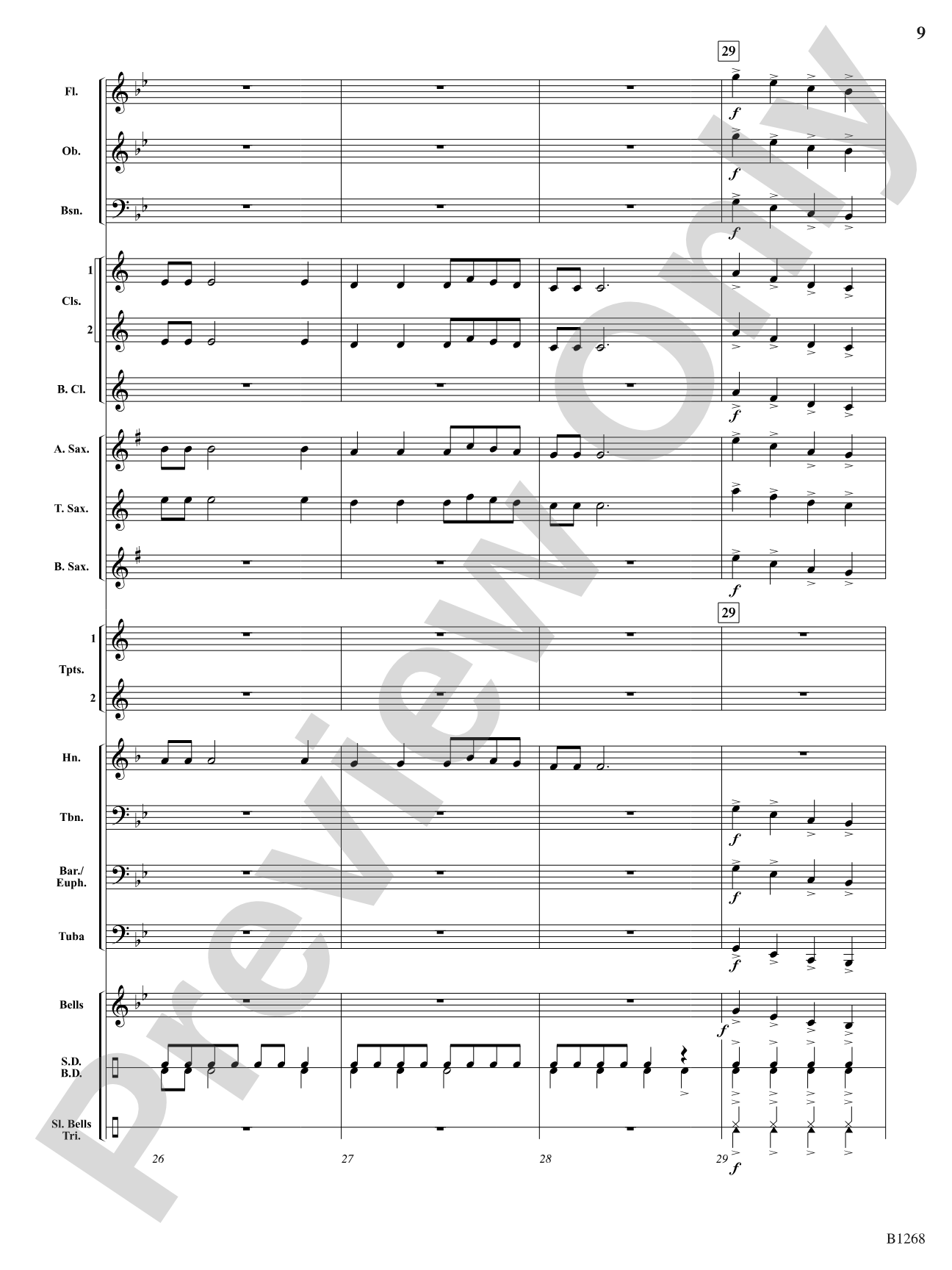 Can Santa Can Can?: Concert Band Conductor Score & Parts