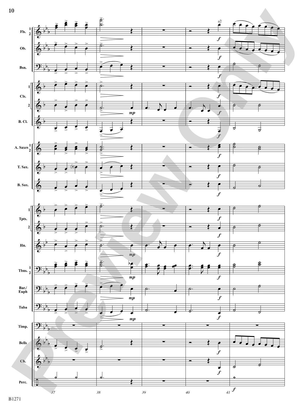 Purple Mountain Majesty (America, The Beautiful): Concert Band Conductor Score & Parts