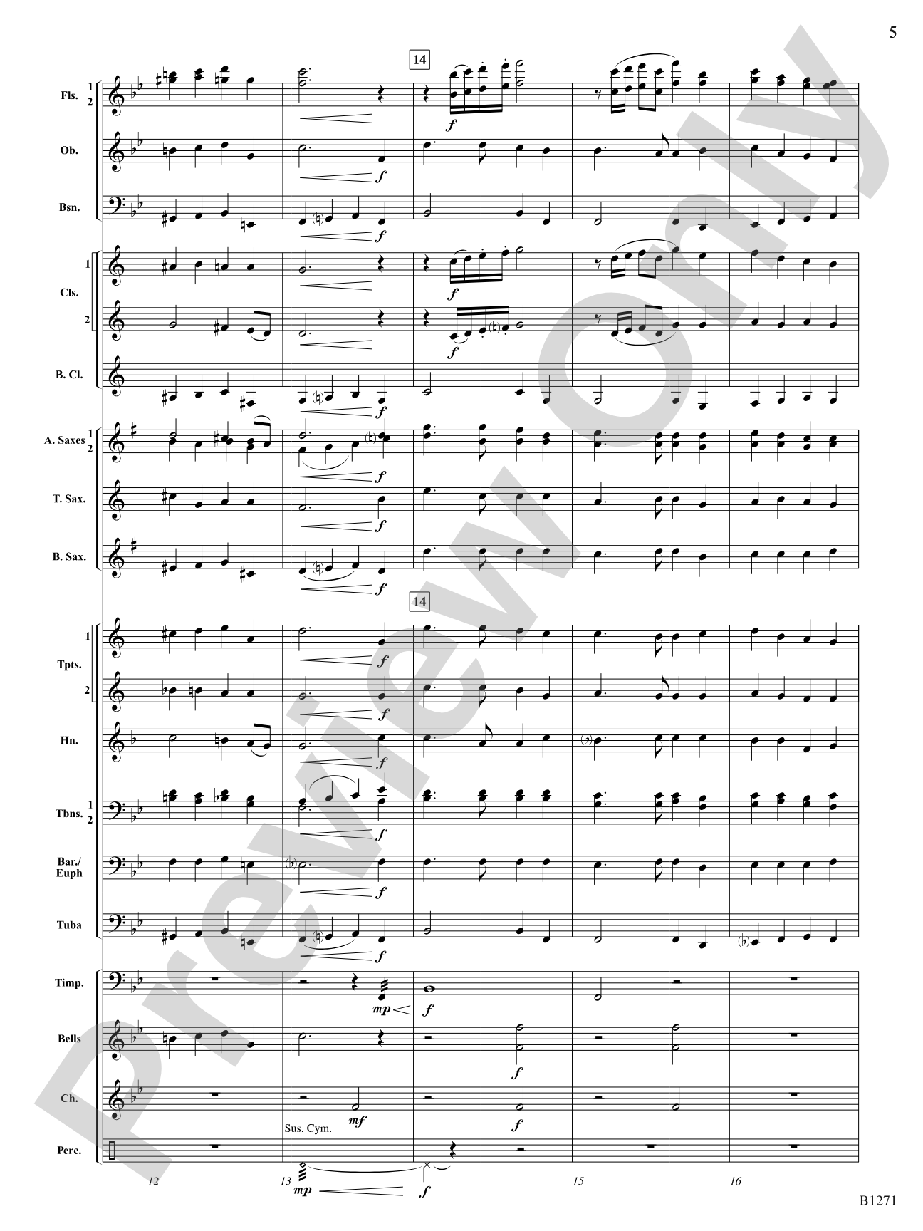 Purple Mountain Majesty (America, The Beautiful): Concert Band Conductor Score & Parts