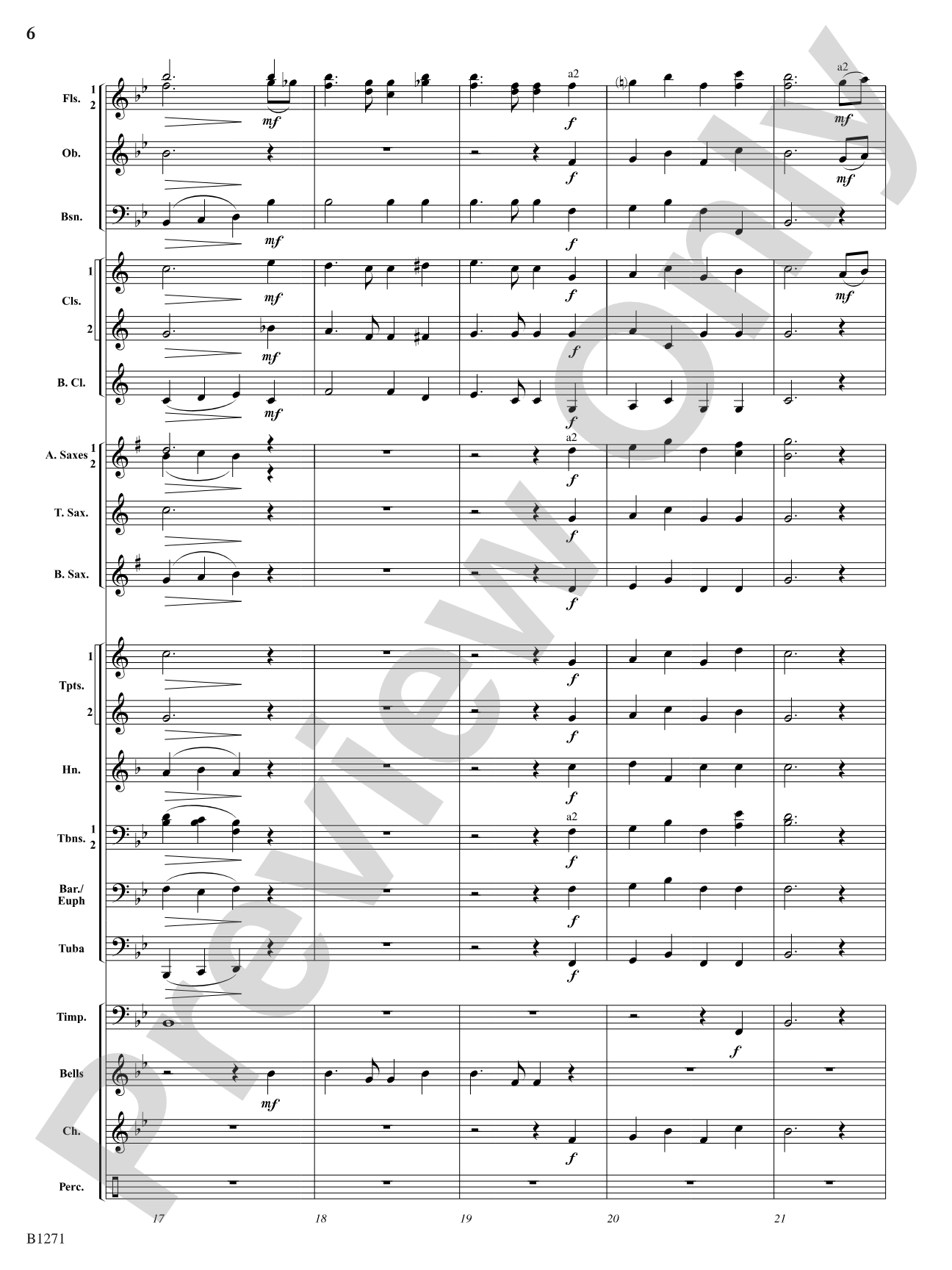 Purple Mountain Majesty (America, The Beautiful): Concert Band Conductor Score & Parts
