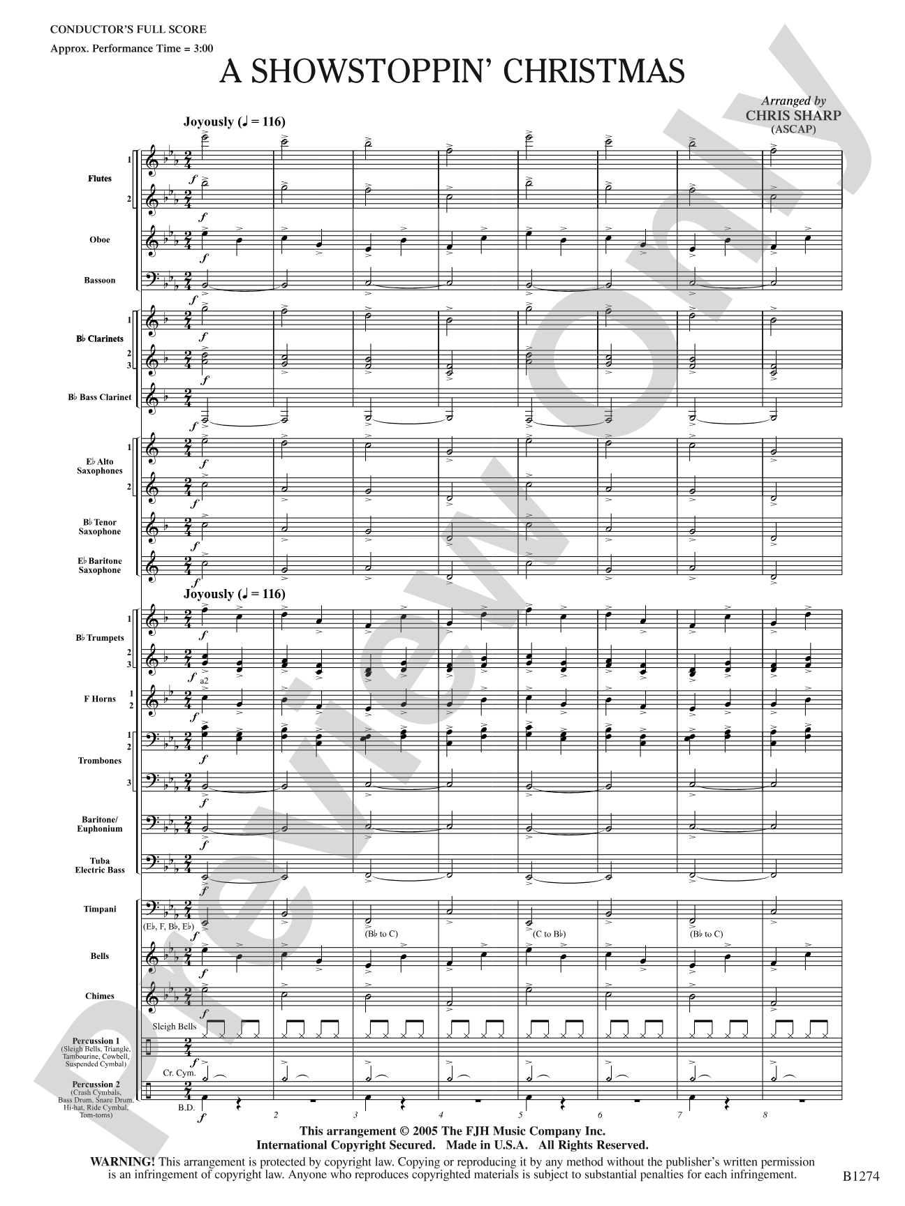 A Showstoppin' Christmas: Score