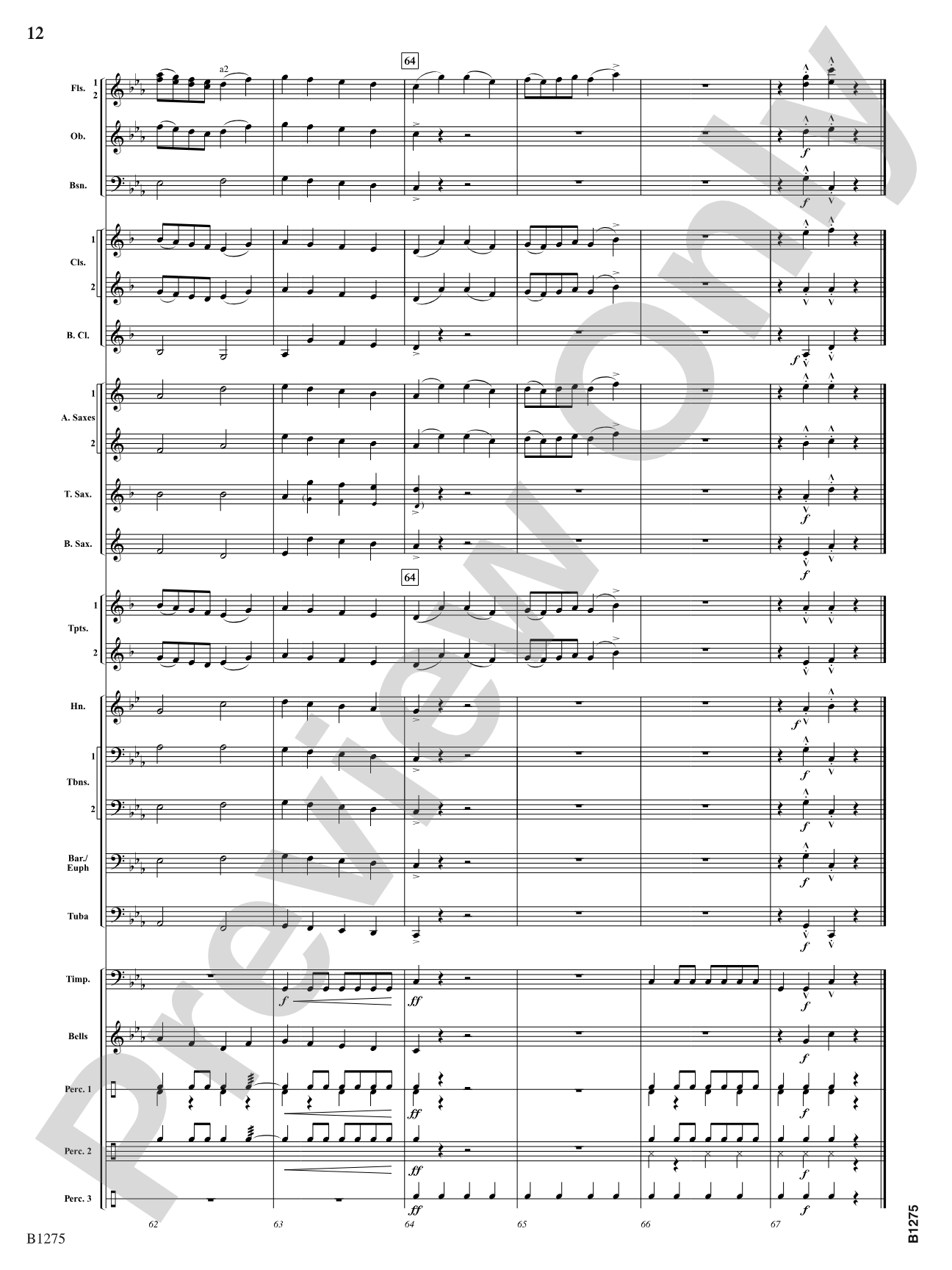 At a Turkish Market: Concert Band Conductor Score & Parts