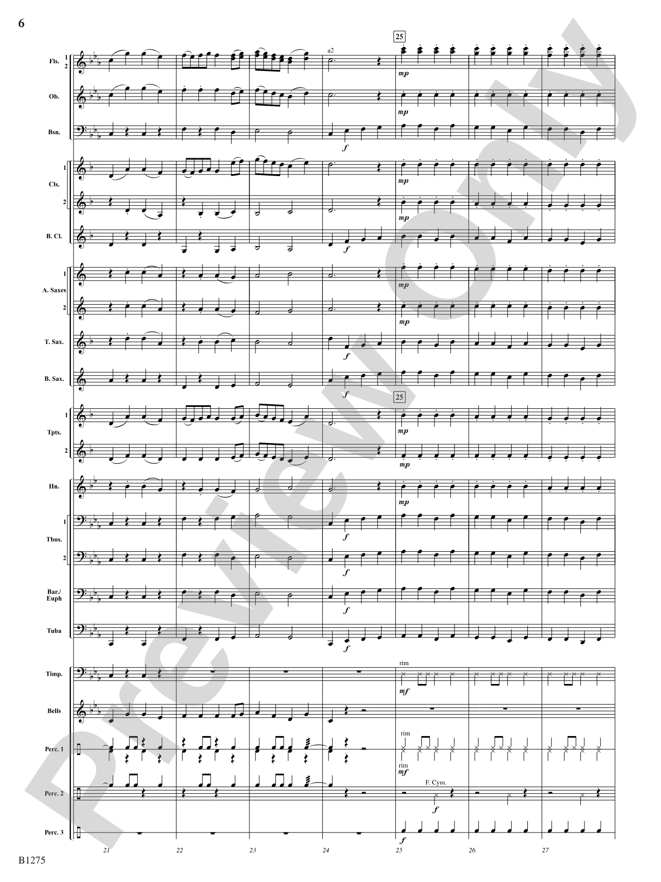 At a Turkish Market: Concert Band Conductor Score & Parts