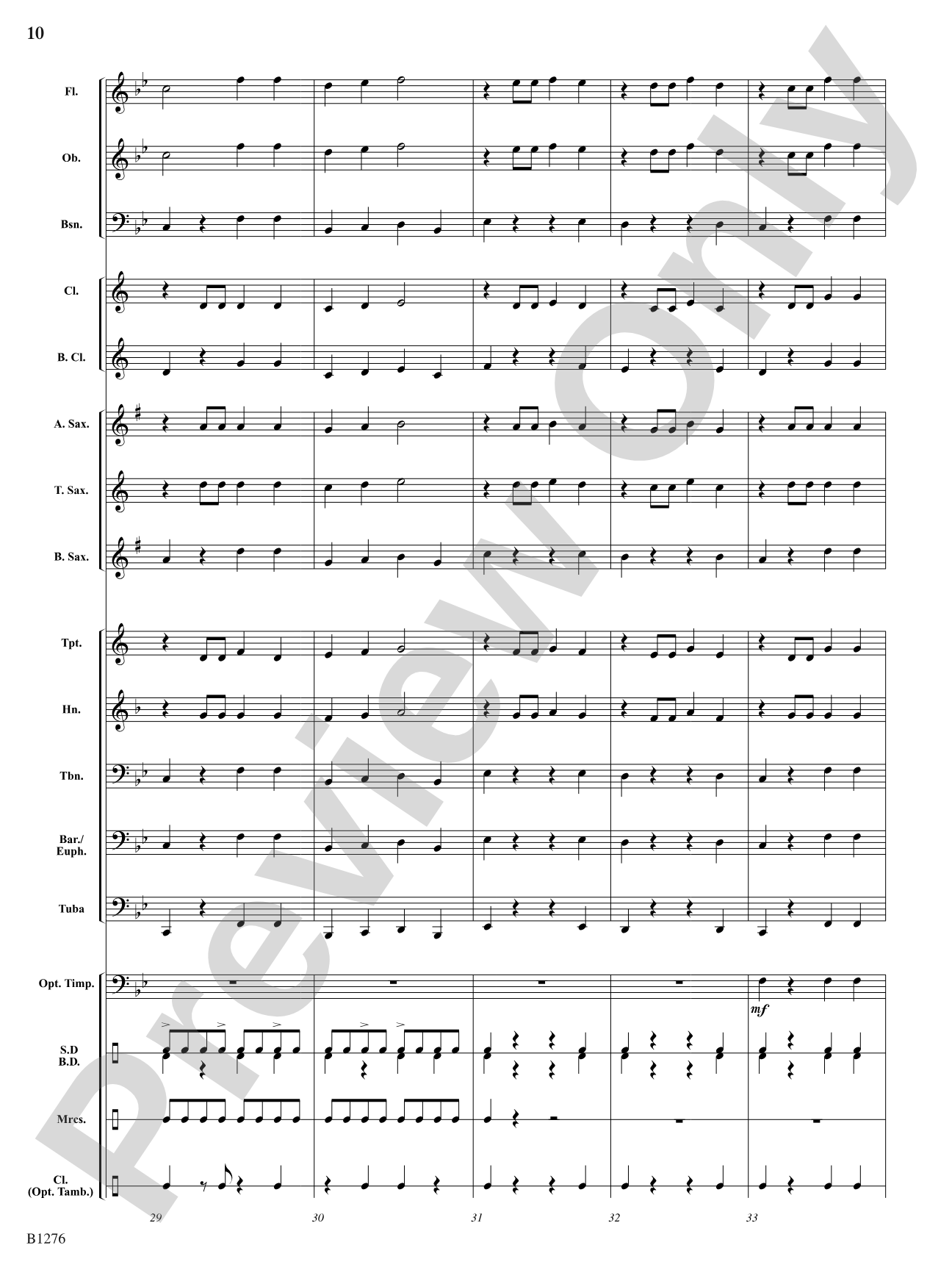 Samba La Bamba: Concert Band Conductor Score & Parts