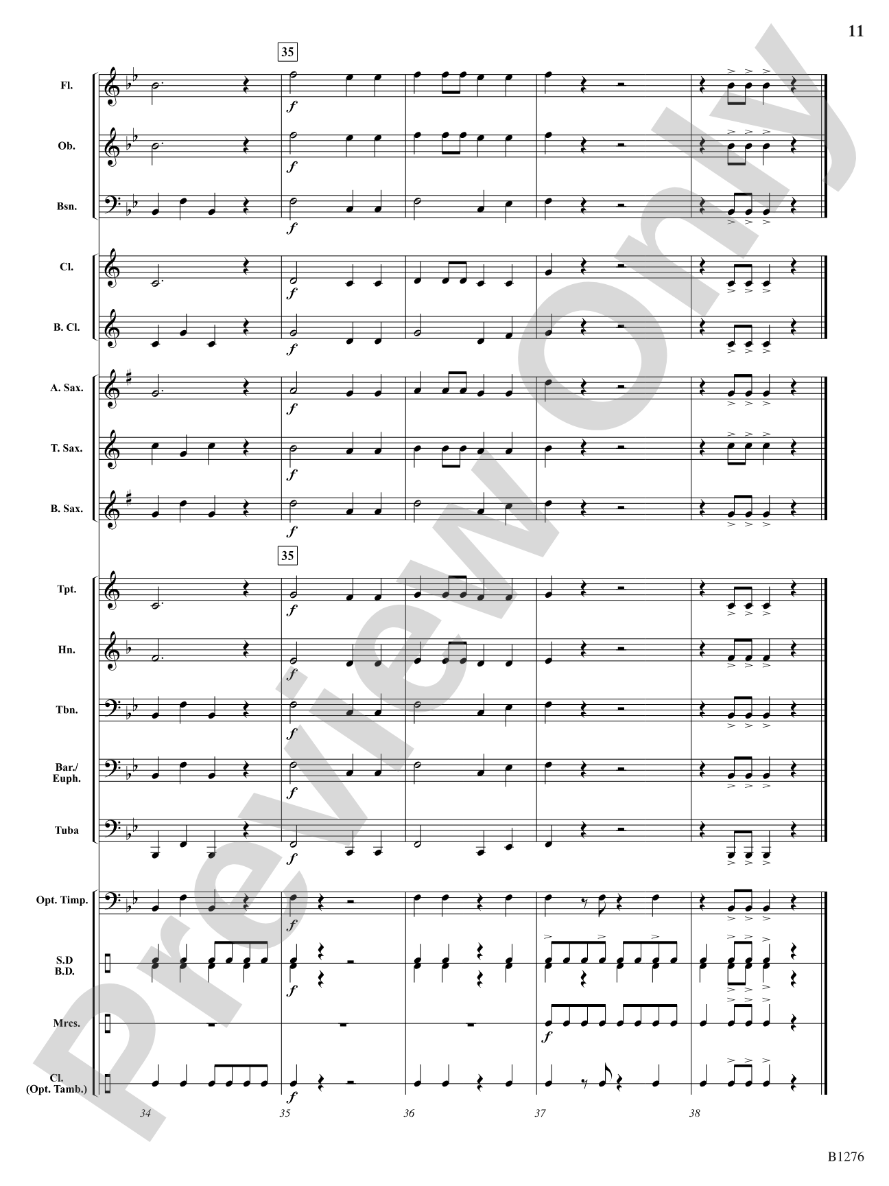 Samba La Bamba: Concert Band Conductor Score & Parts