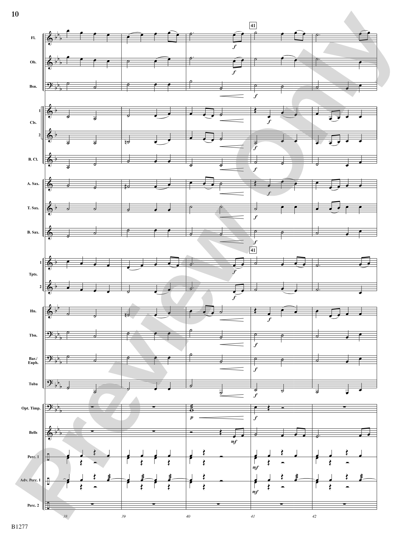 Of Gentle Spirit: Concert Band Conductor Score & Parts