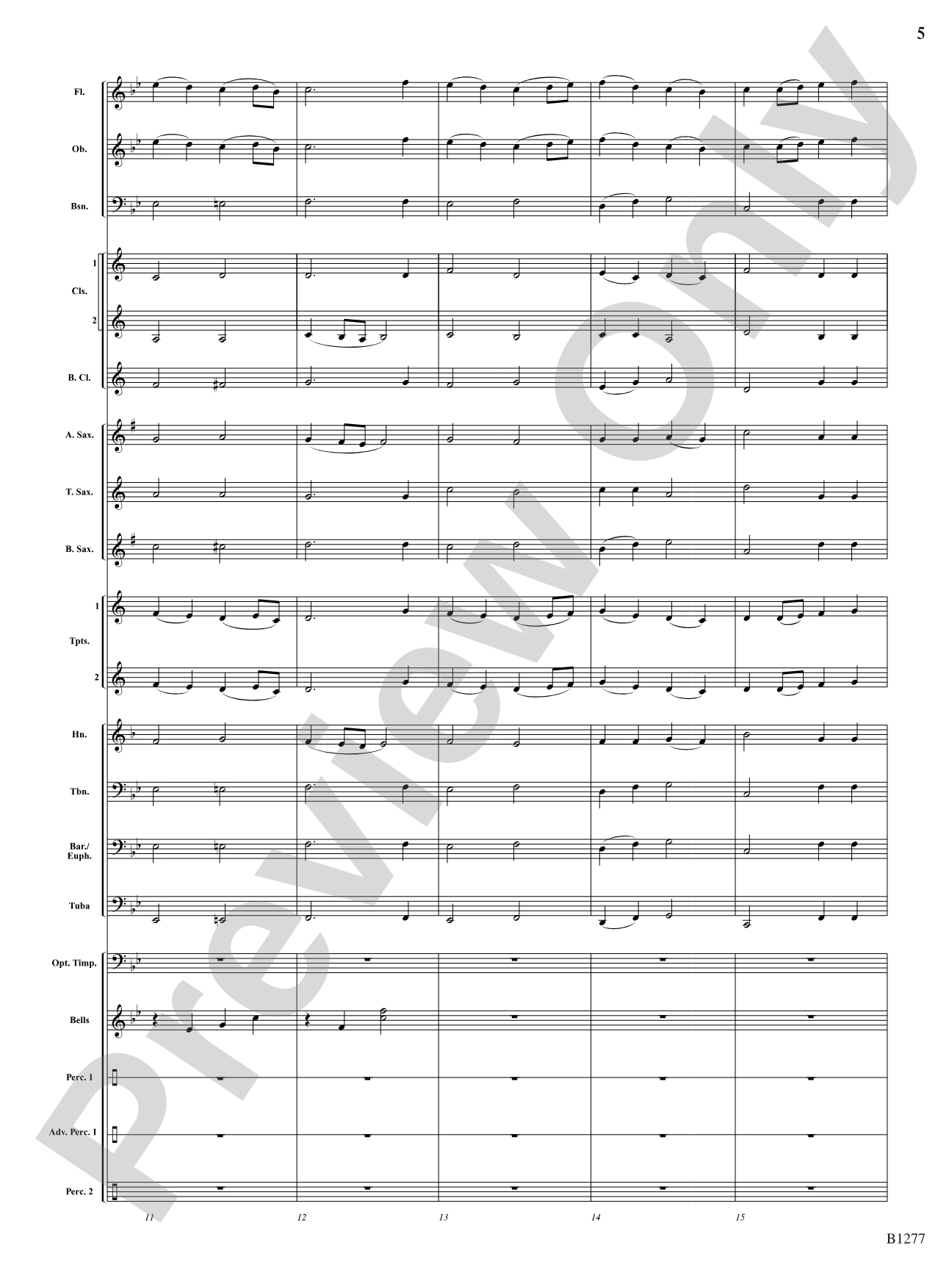 Of Gentle Spirit: Concert Band Conductor Score & Parts