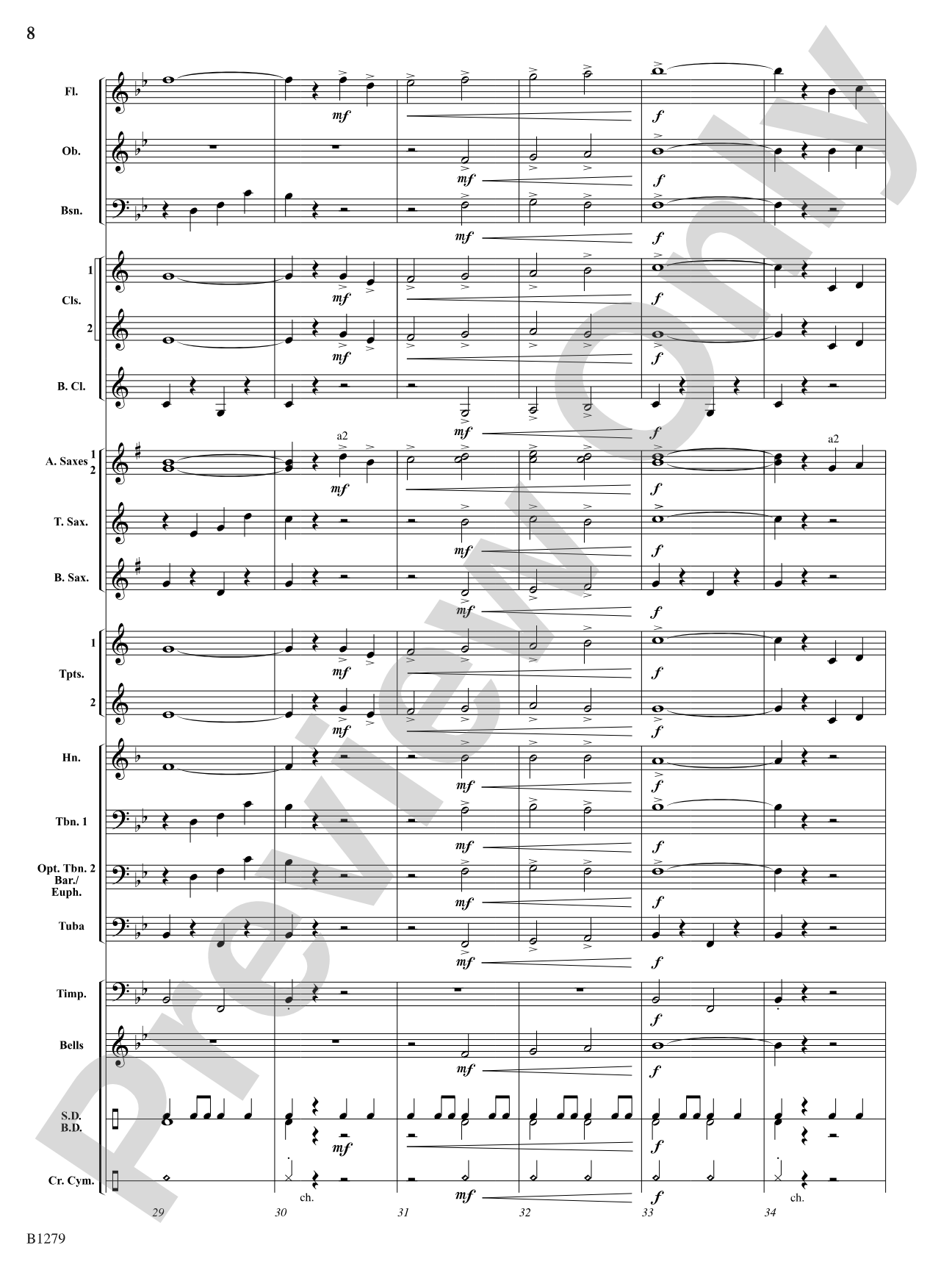 Let the Flag of Freedom Wave: Concert Band Conductor Score & Parts