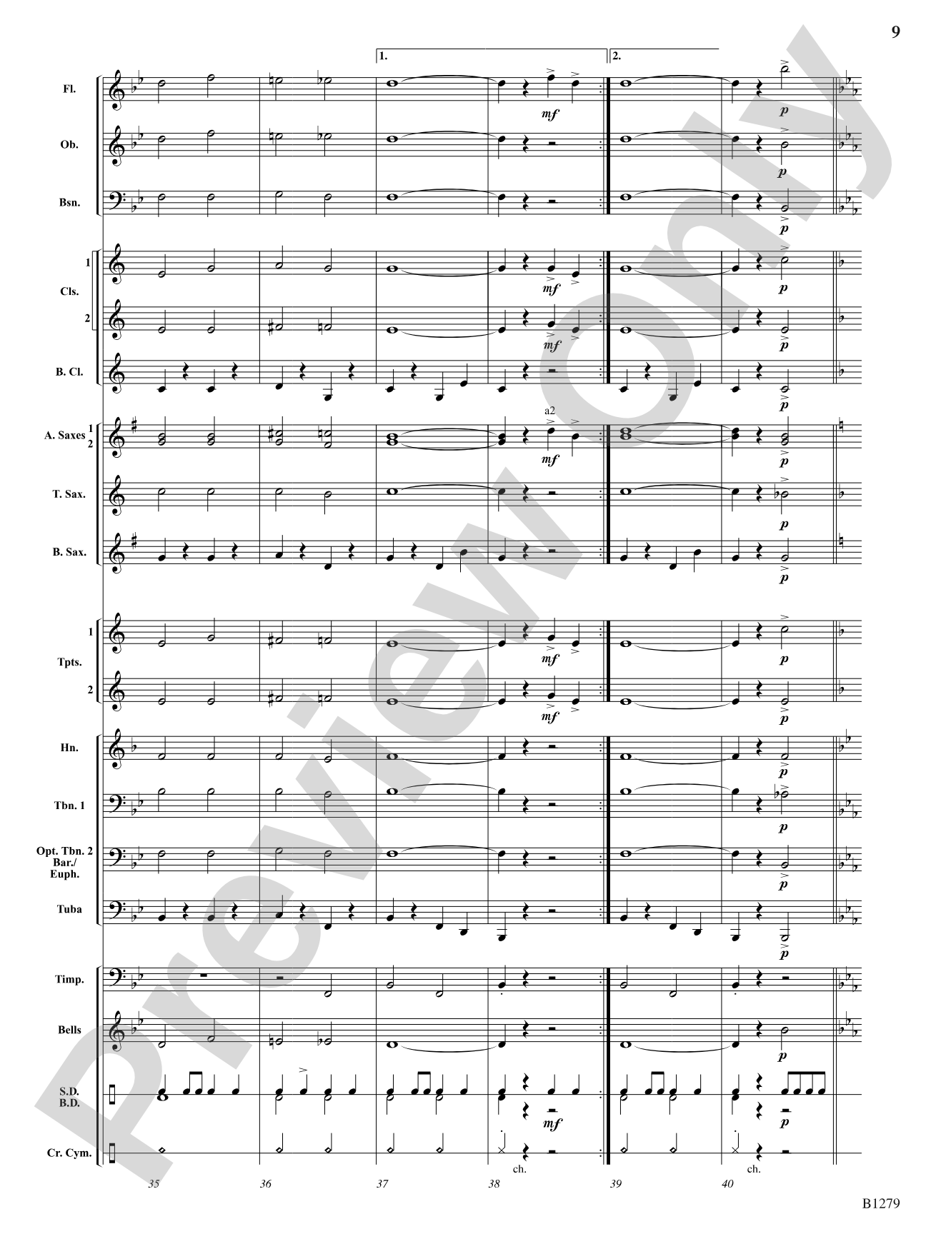 Let the Flag of Freedom Wave: Concert Band Conductor Score & Parts