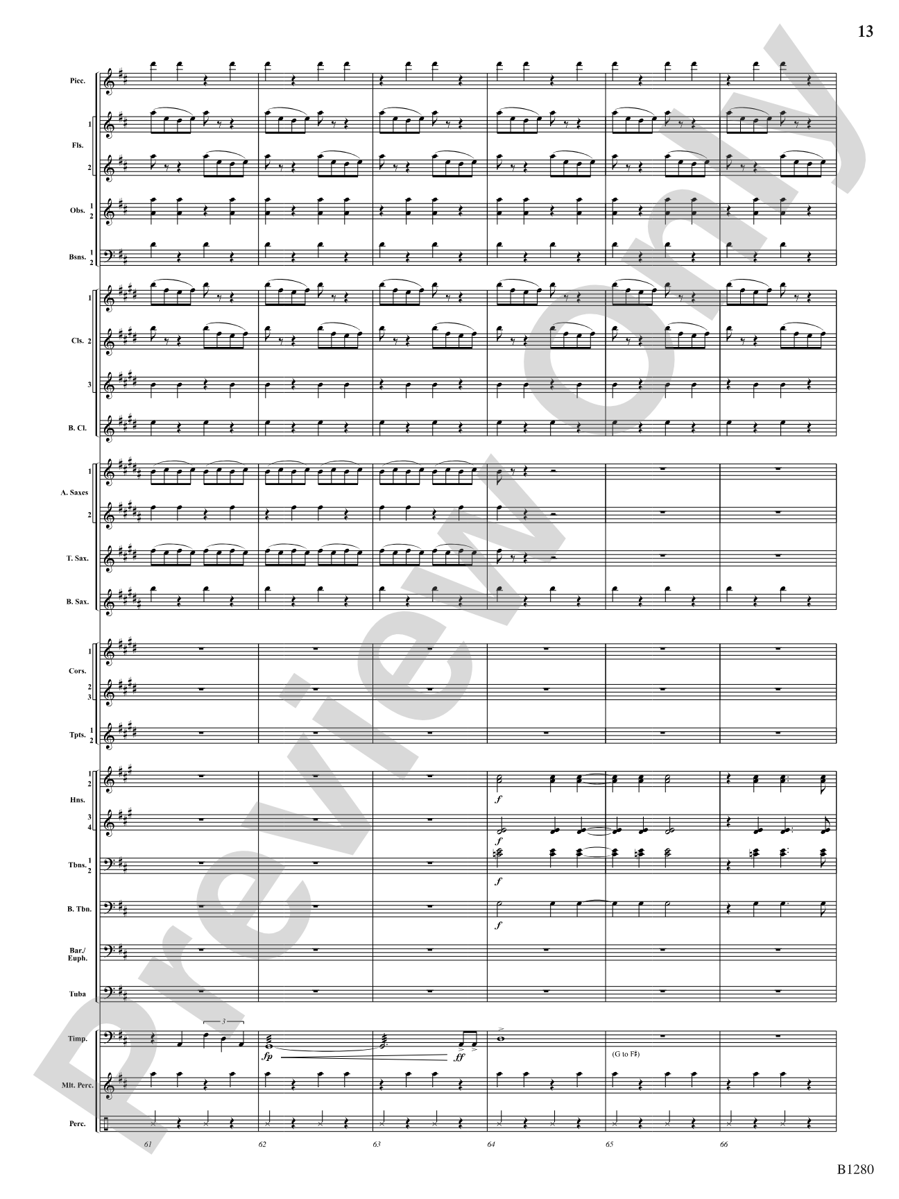 Flight: Concert Band Conductor Score & Parts