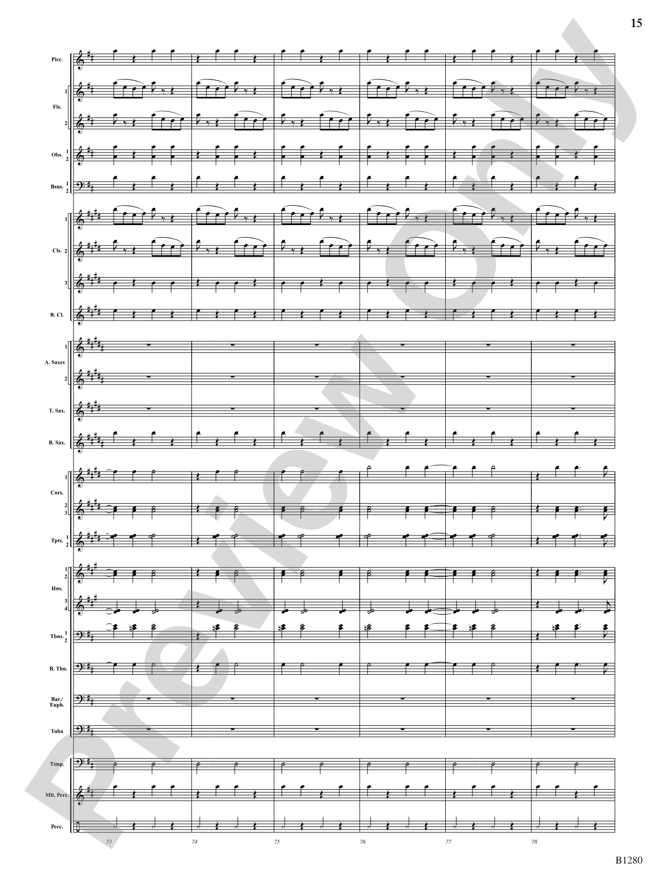 Flight: Concert Band Conductor Score & Parts