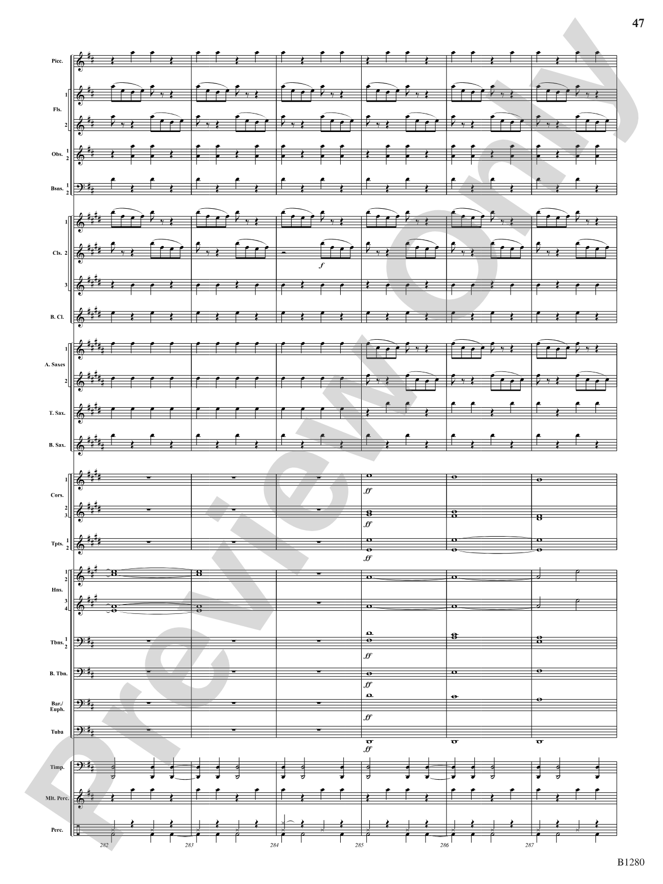 Flight: Concert Band Conductor Score & Parts