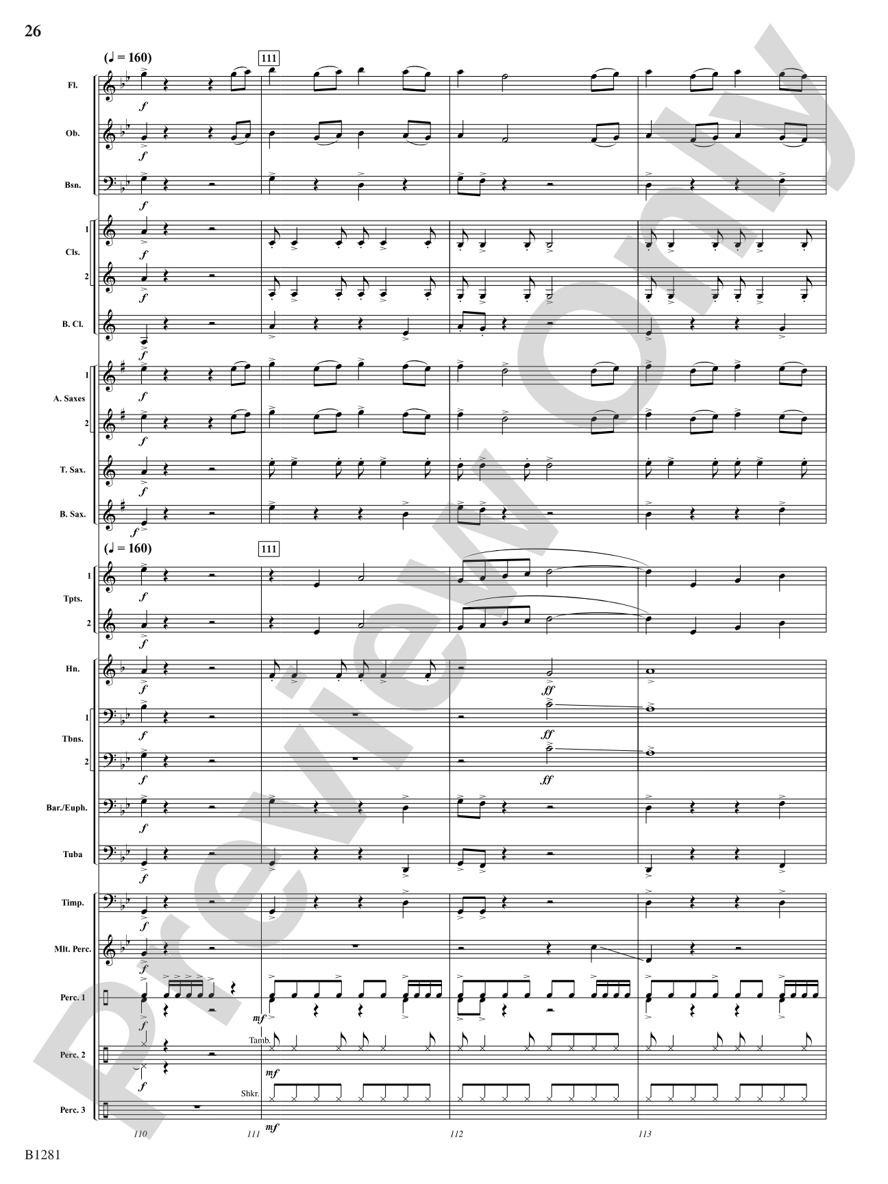 Rise of the Vulcan: Concert Band Conductor Score & Parts