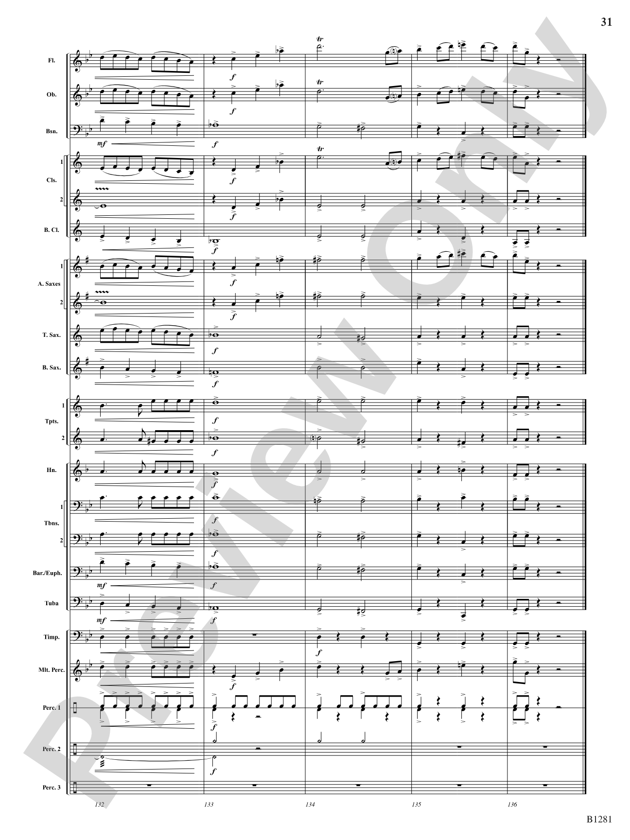 Rise of the Vulcan: Concert Band Conductor Score & Parts