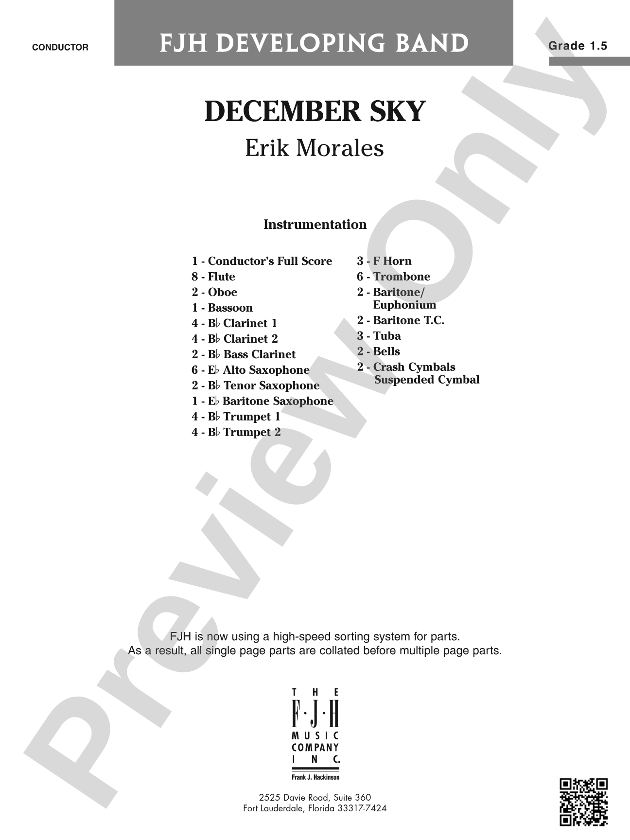 December Sky: Score