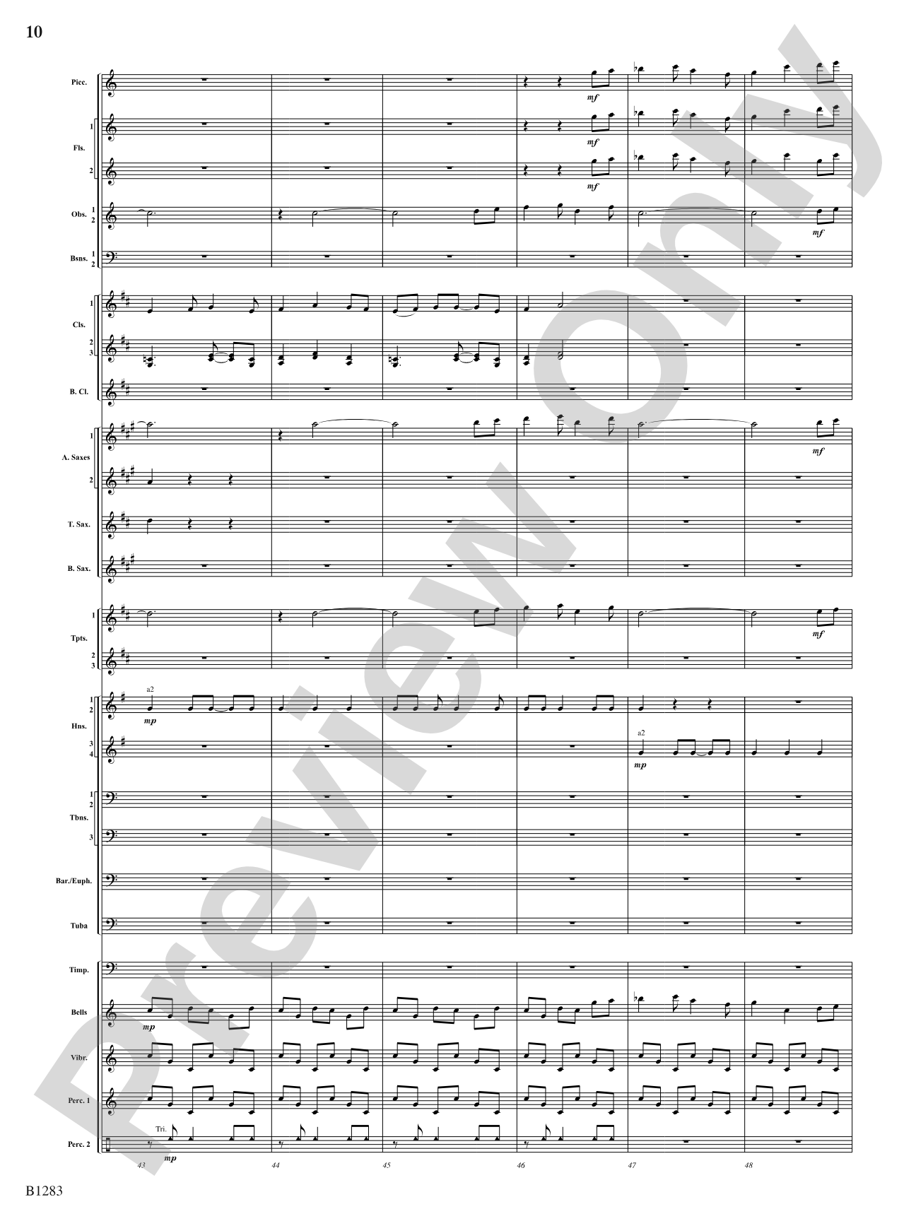 Motion: Concert Band Conductor Score & Parts