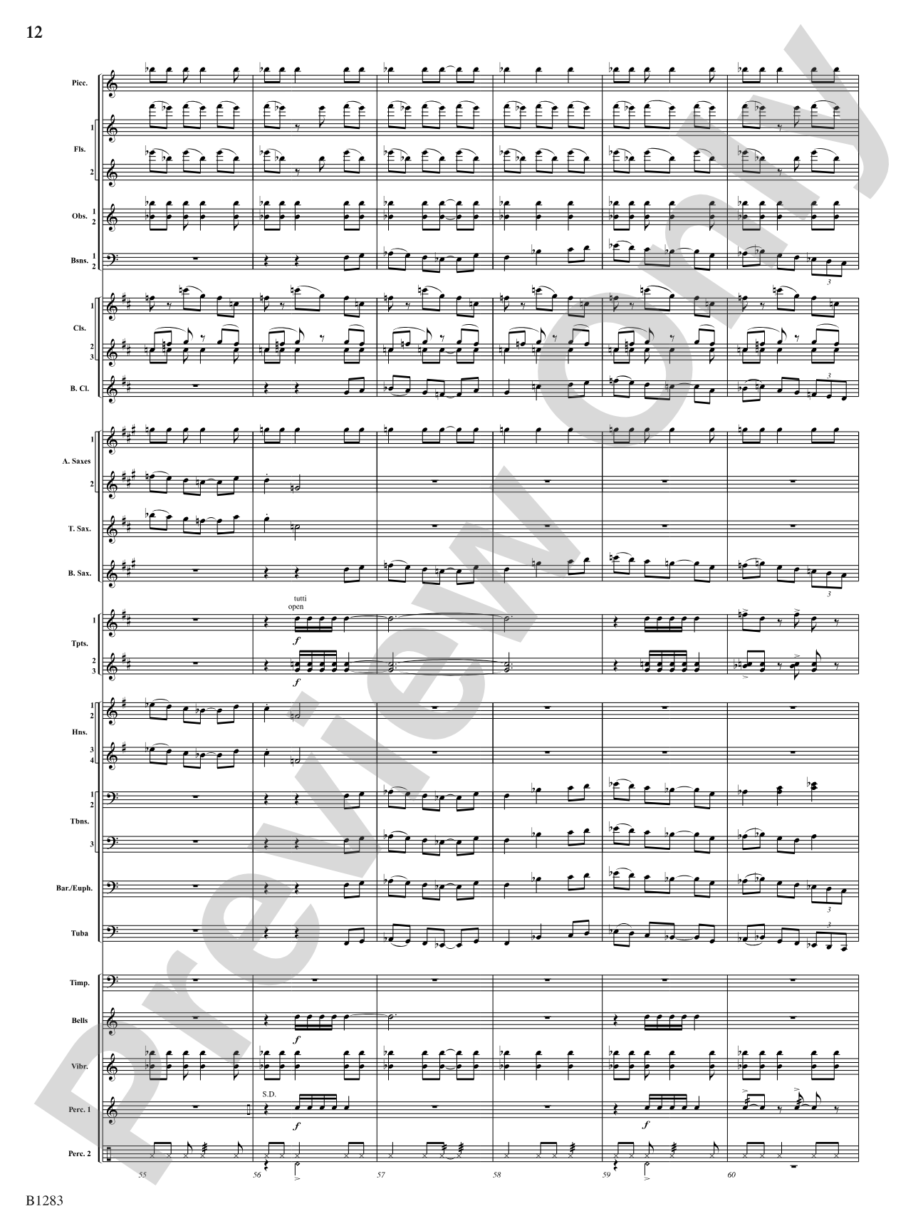 Motion: Concert Band Conductor Score & Parts