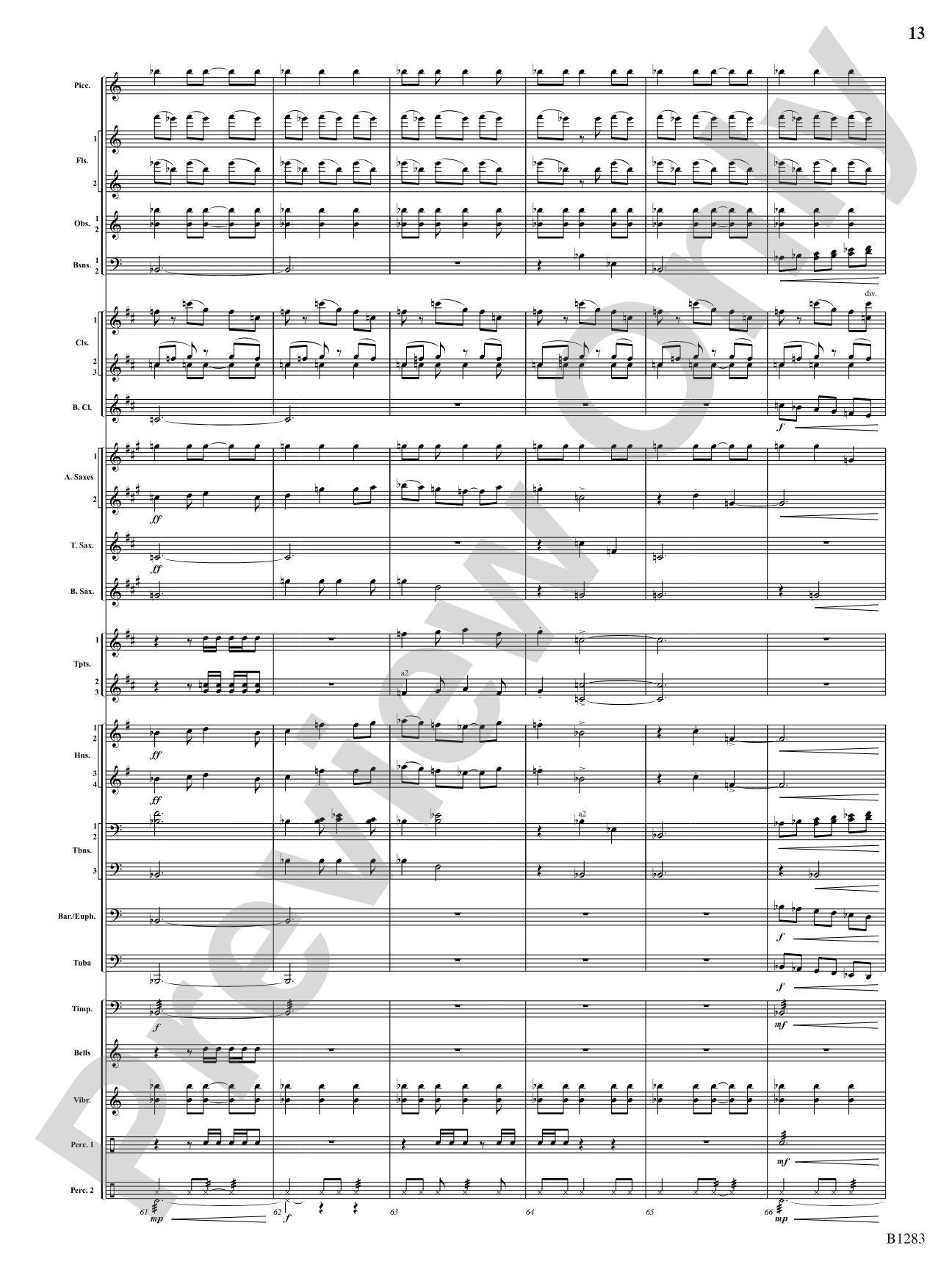 Motion: Concert Band Conductor Score & Parts