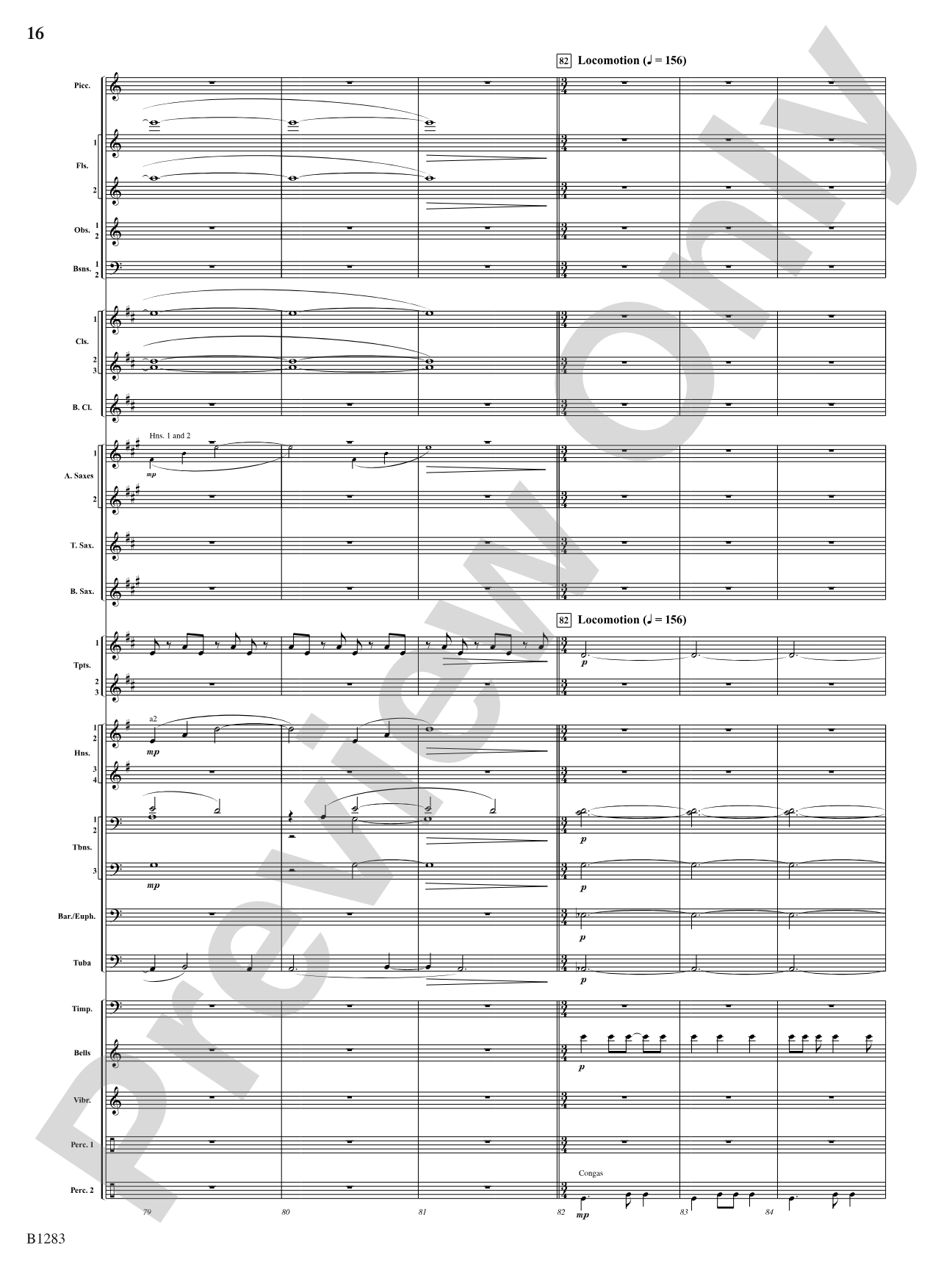 Motion: Concert Band Conductor Score & Parts
