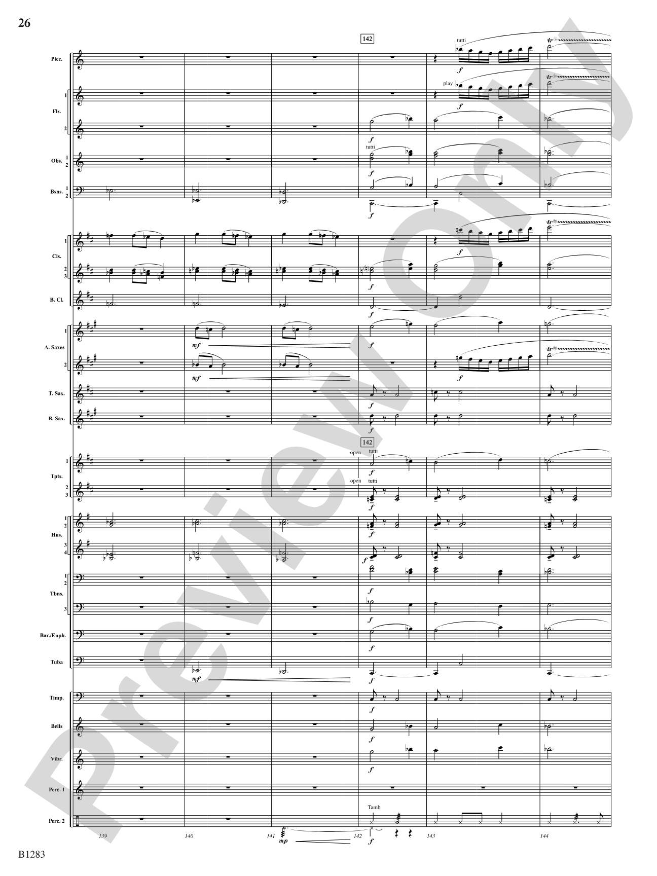 Motion: Concert Band Conductor Score & Parts