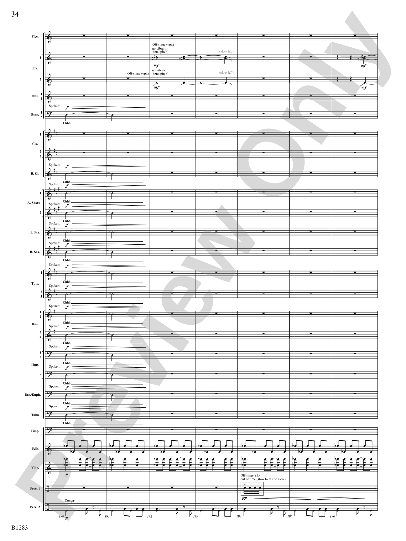 Motion: Concert Band Conductor Score & Parts
